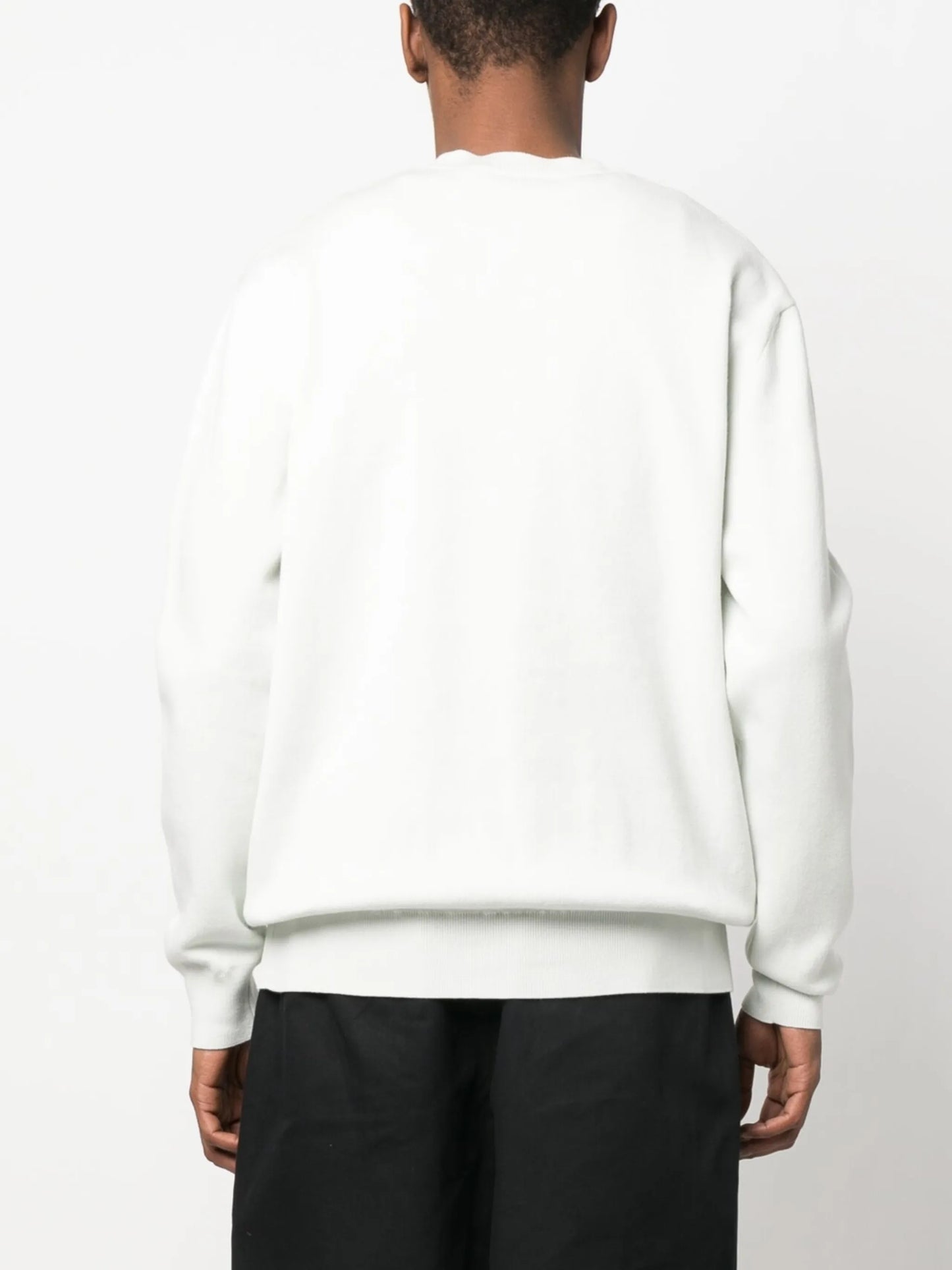 fox-motif cotton jumper