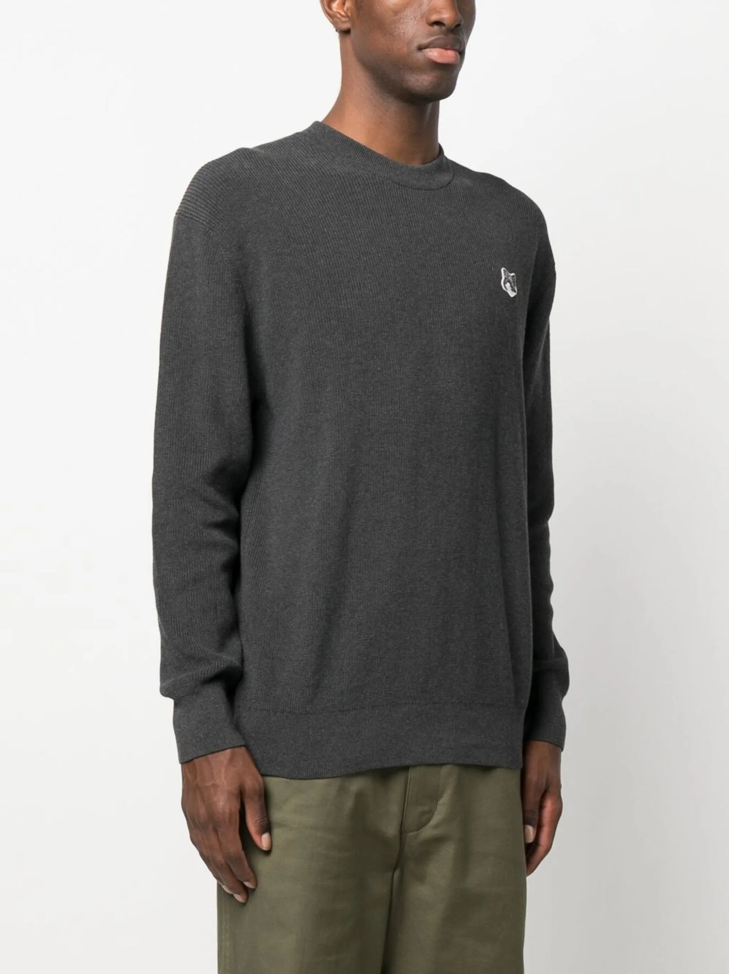 Fox motif relaxed jumper