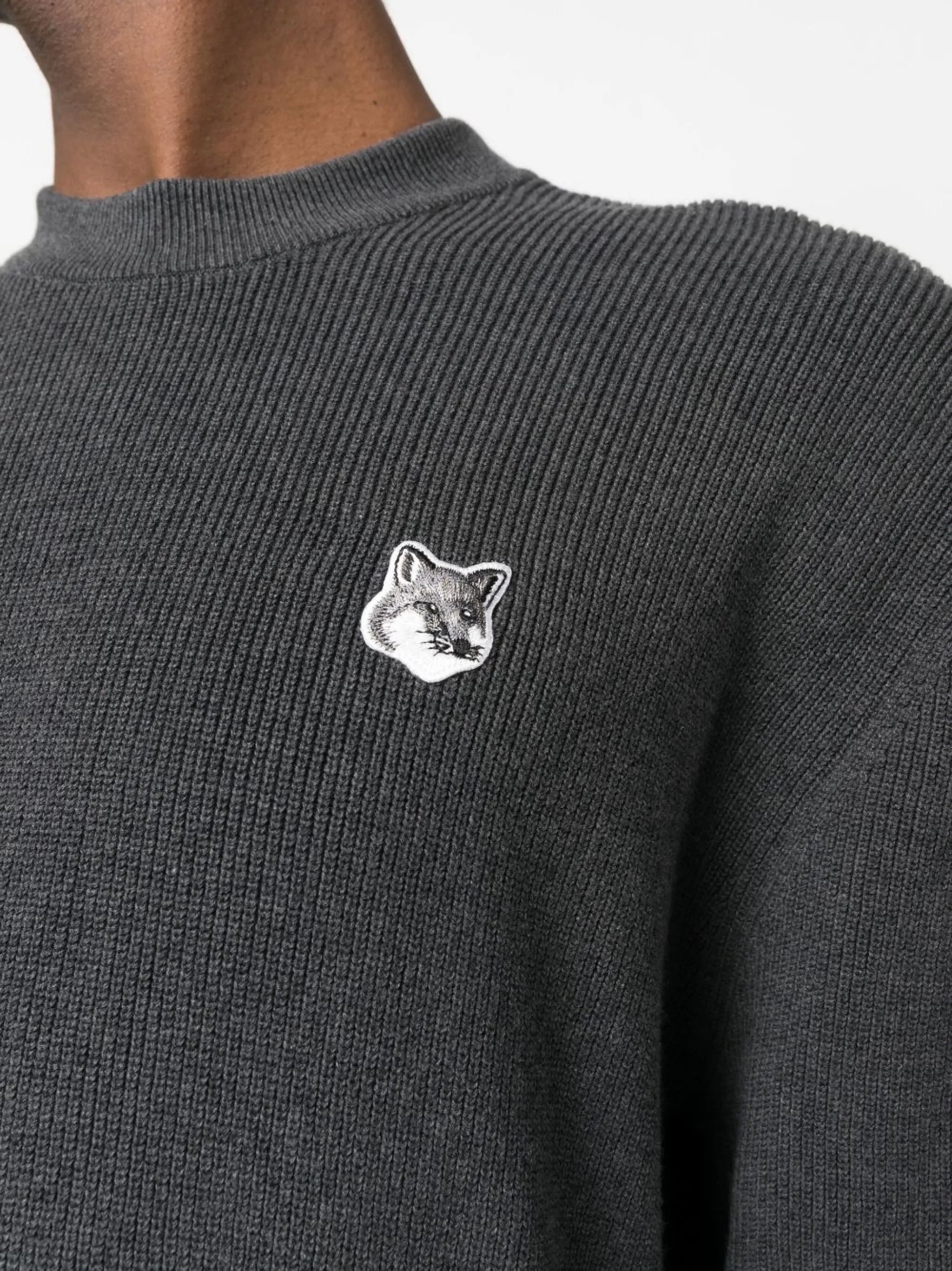 Fox motif relaxed jumper