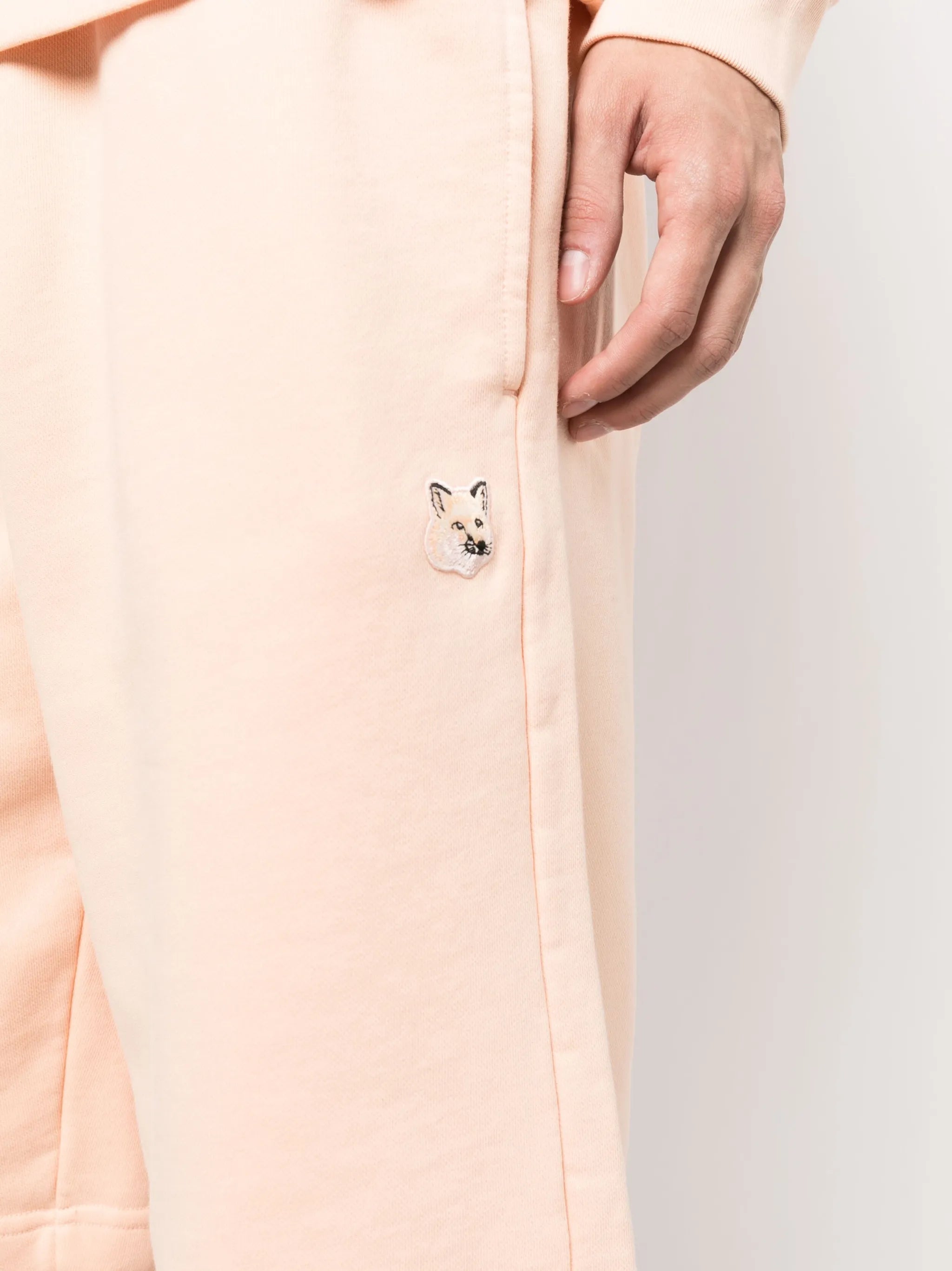 Fox-patch cotton shorts