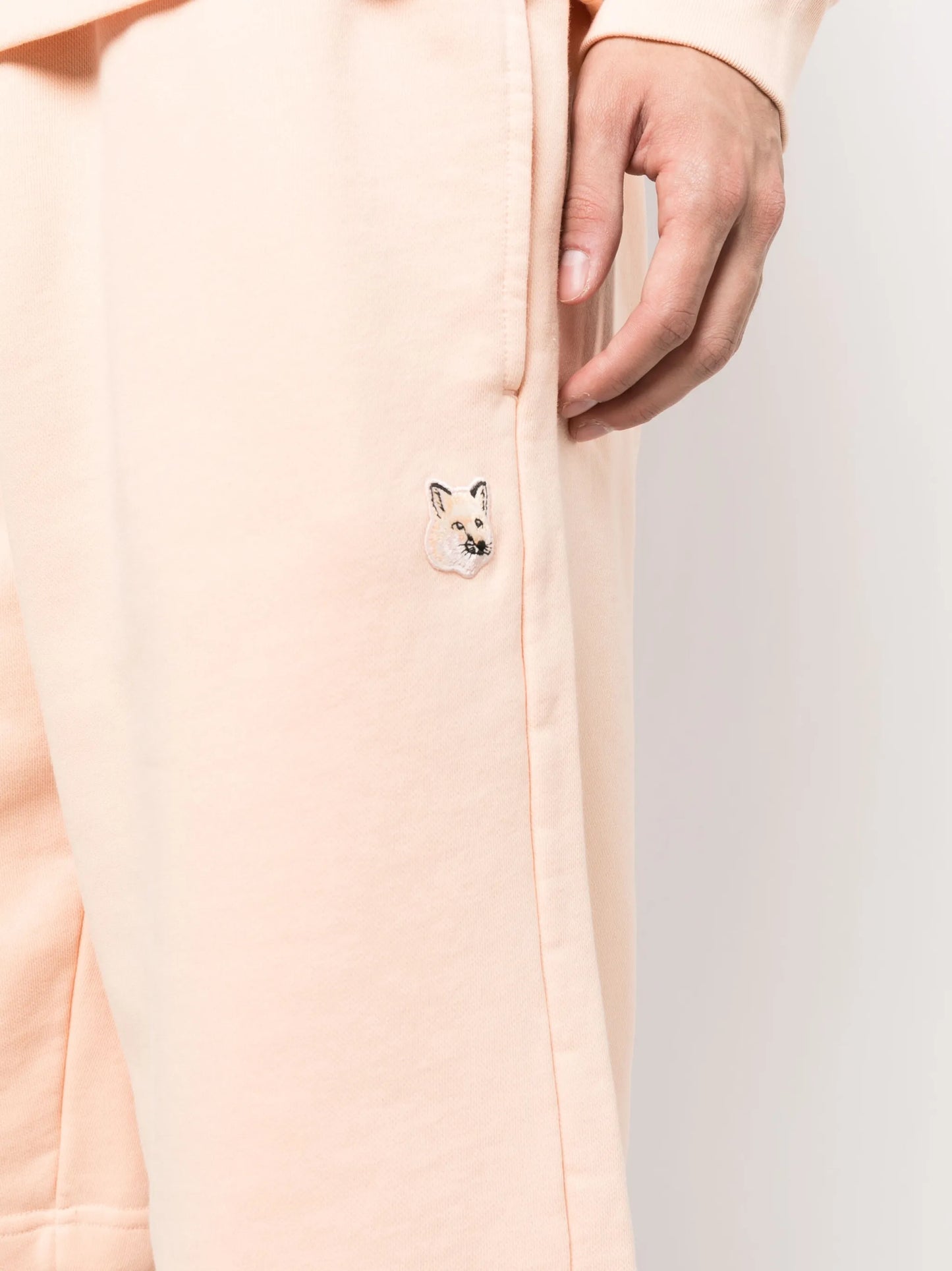 Fox-patch cotton shorts