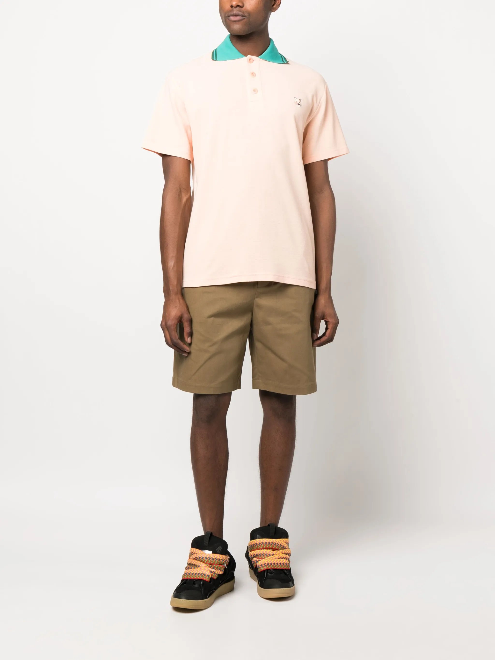 logo-appliqué piqué polo shirt