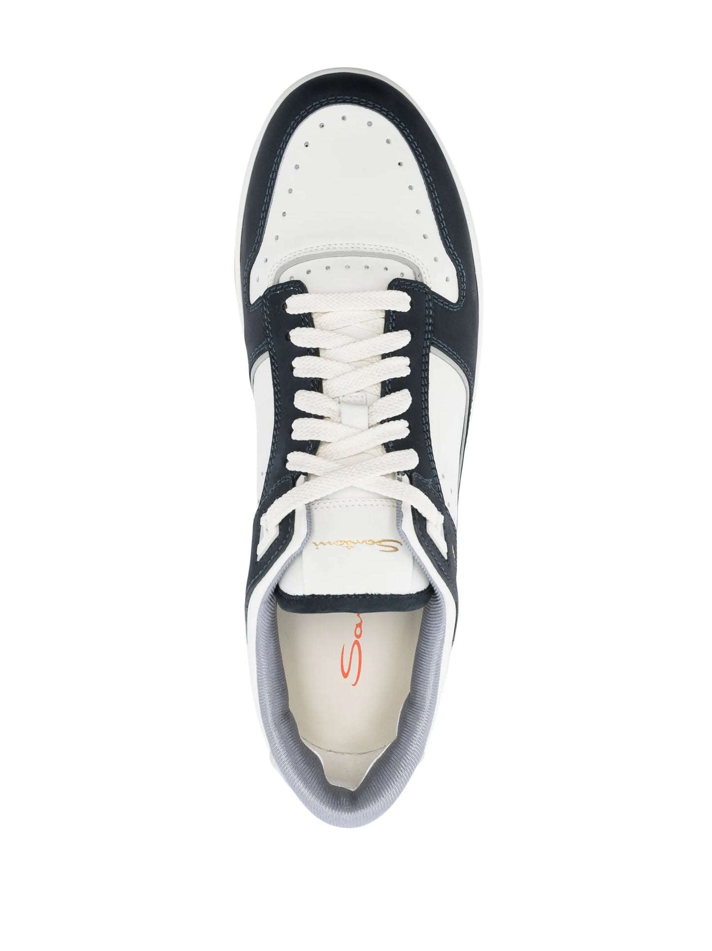 Goran panelled leather sneakers
