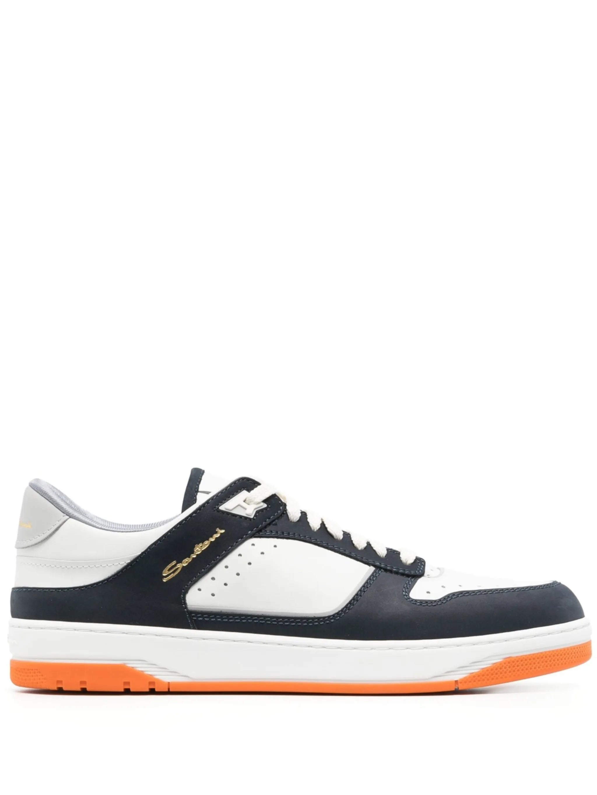 Goran panelled leather sneakers