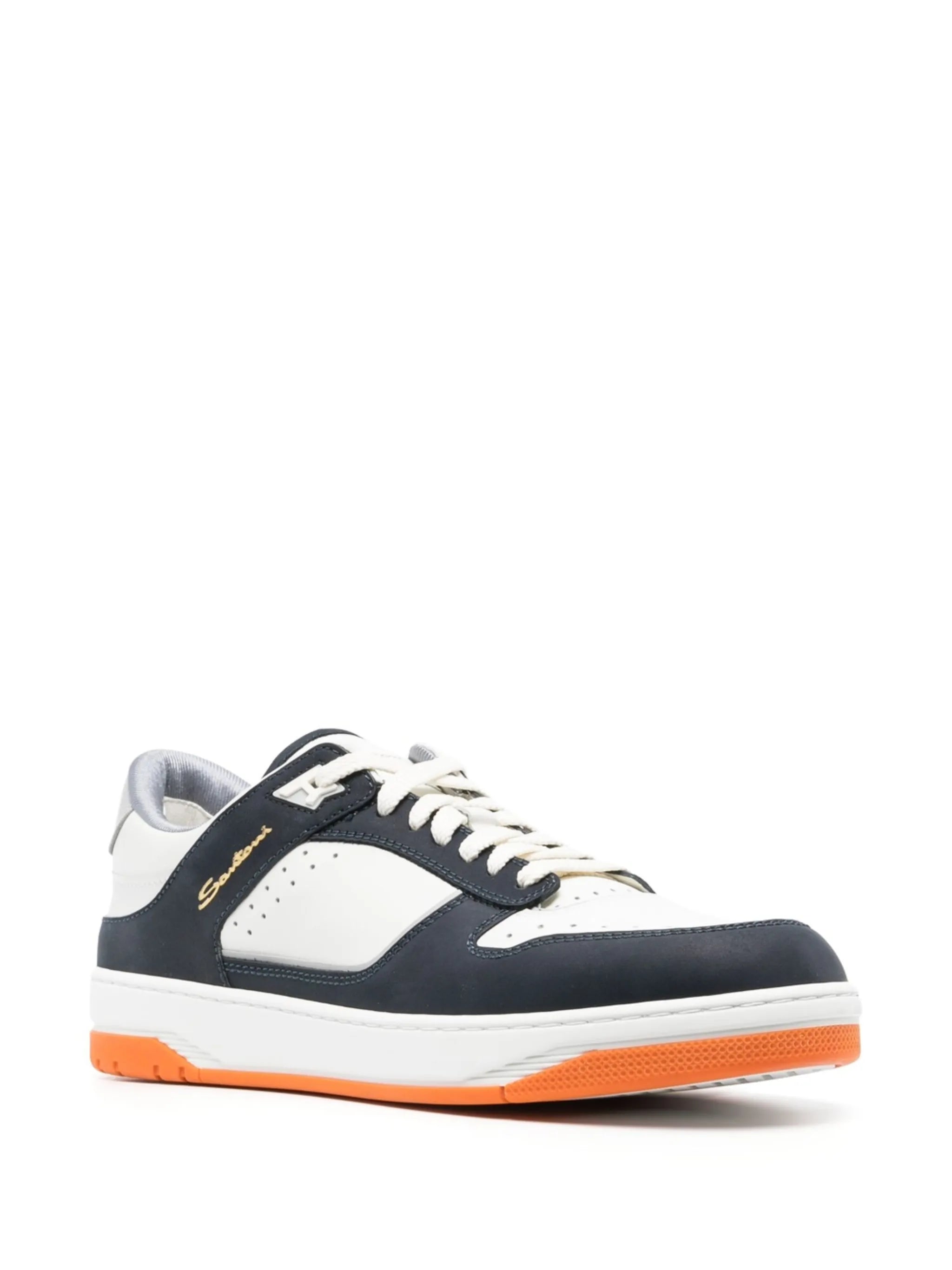 Goran panelled leather sneakers