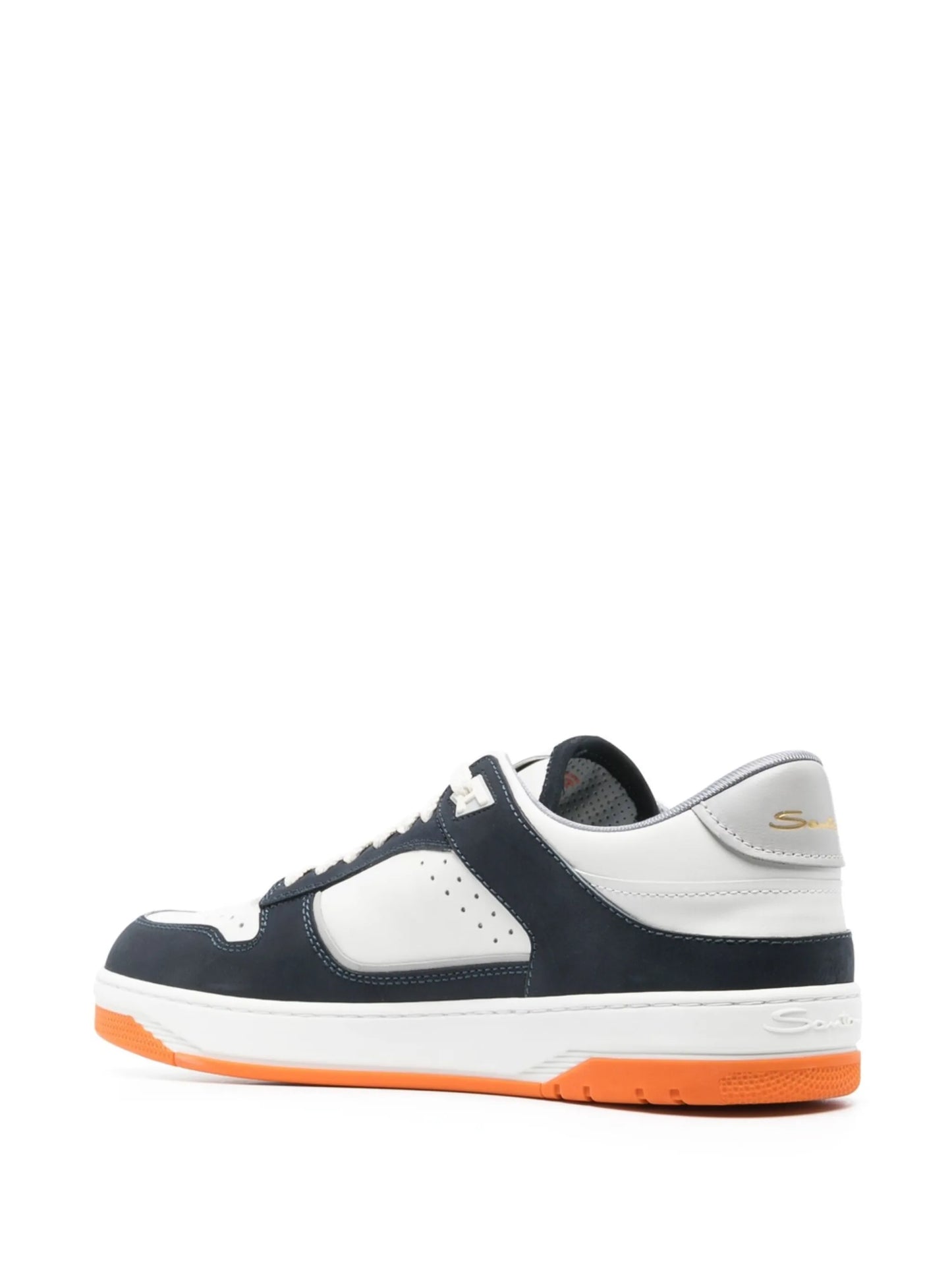 Goran panelled leather sneakers