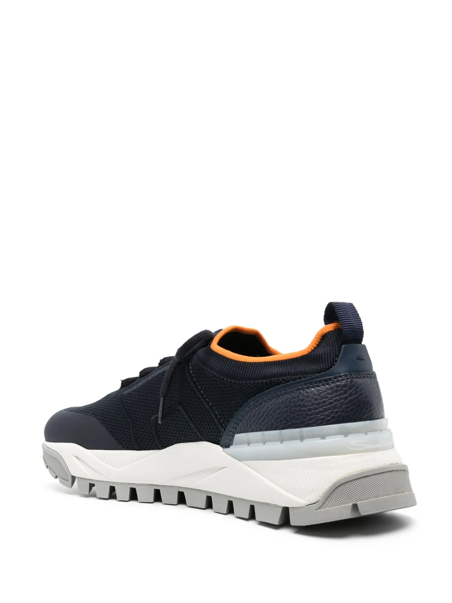 contrasting-trim low-top sneakers
