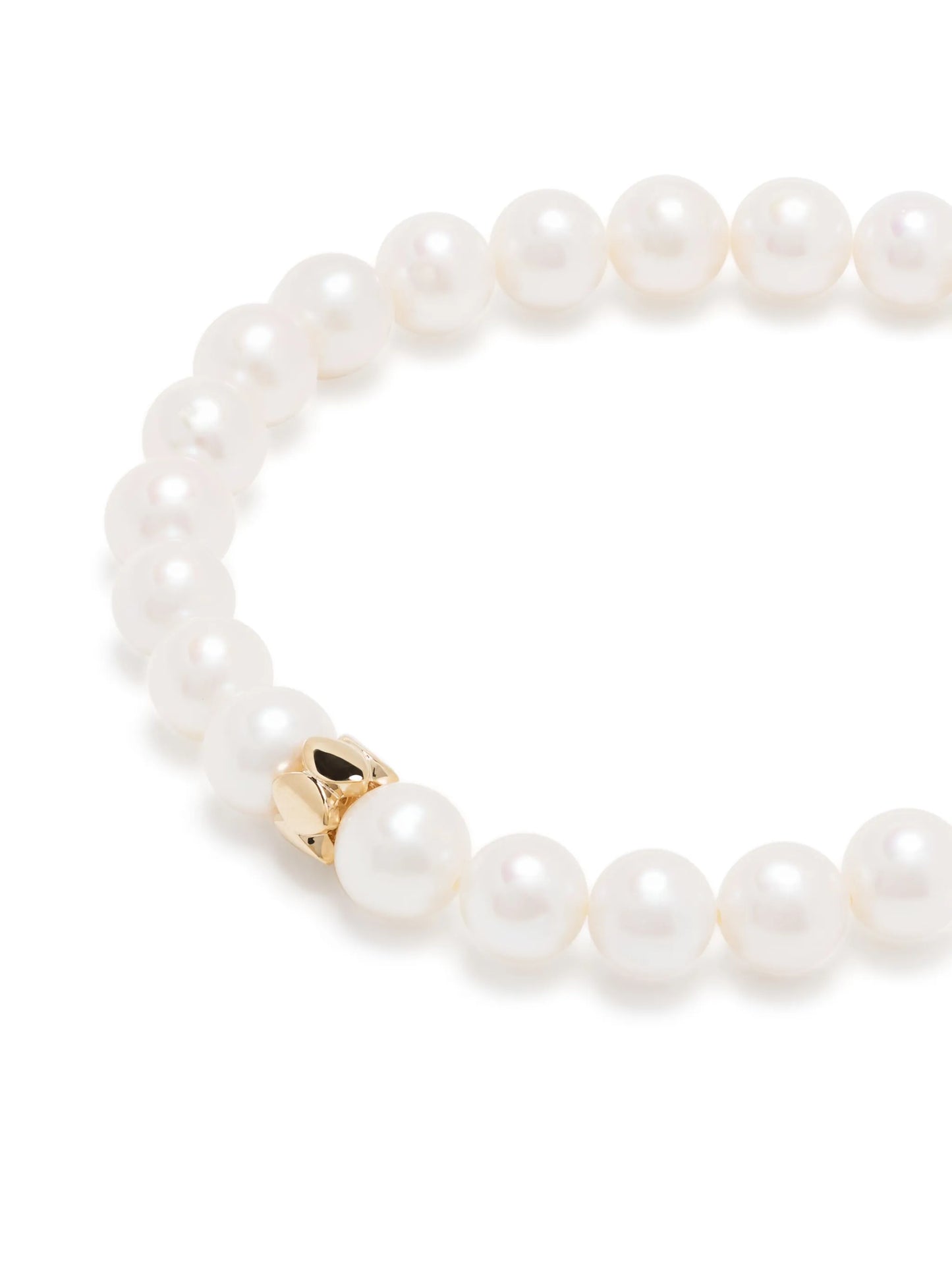 14kt yellow gold Marquise Rondelle pearl bracelet