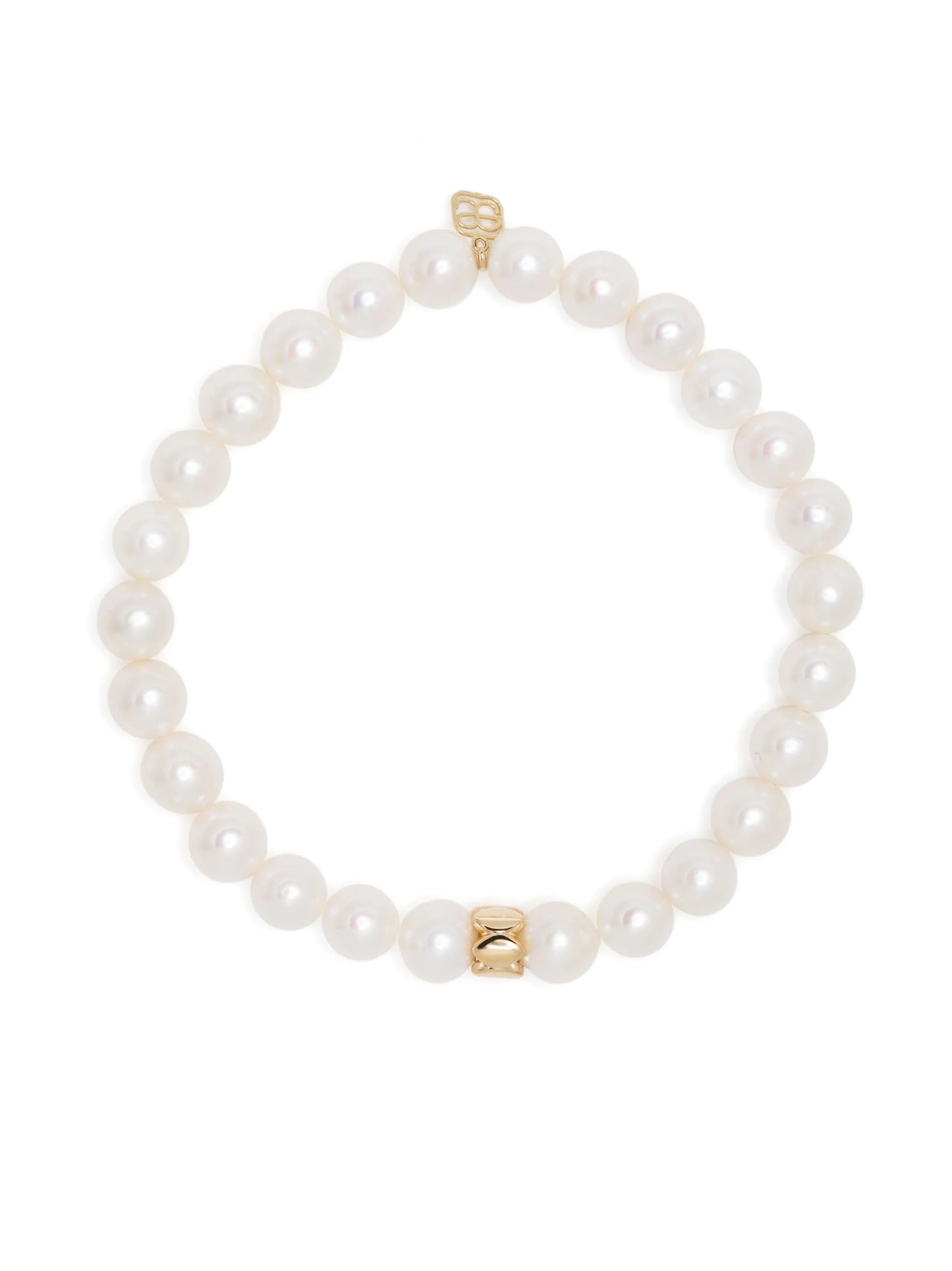 14kt yellow gold Marquise Rondelle pearl bracelet