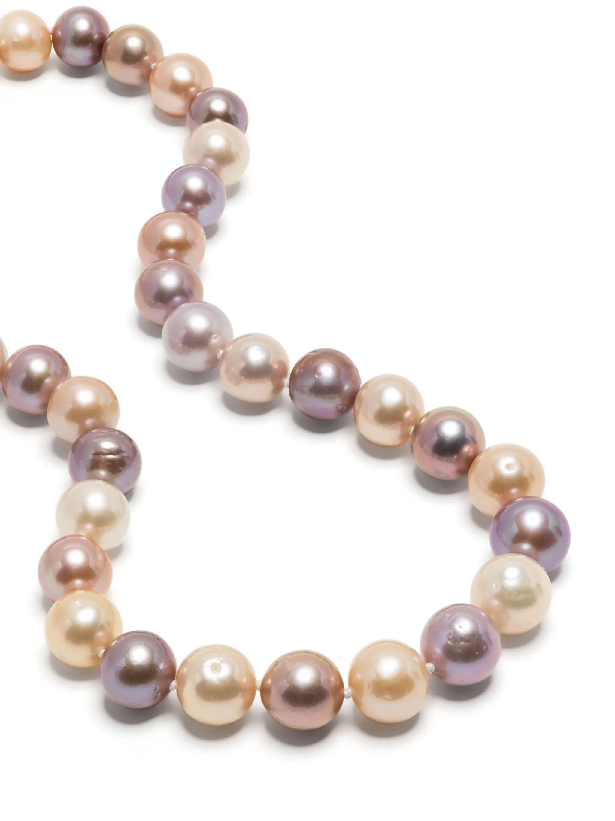 14kt yellow gold pearl beaded necklace
