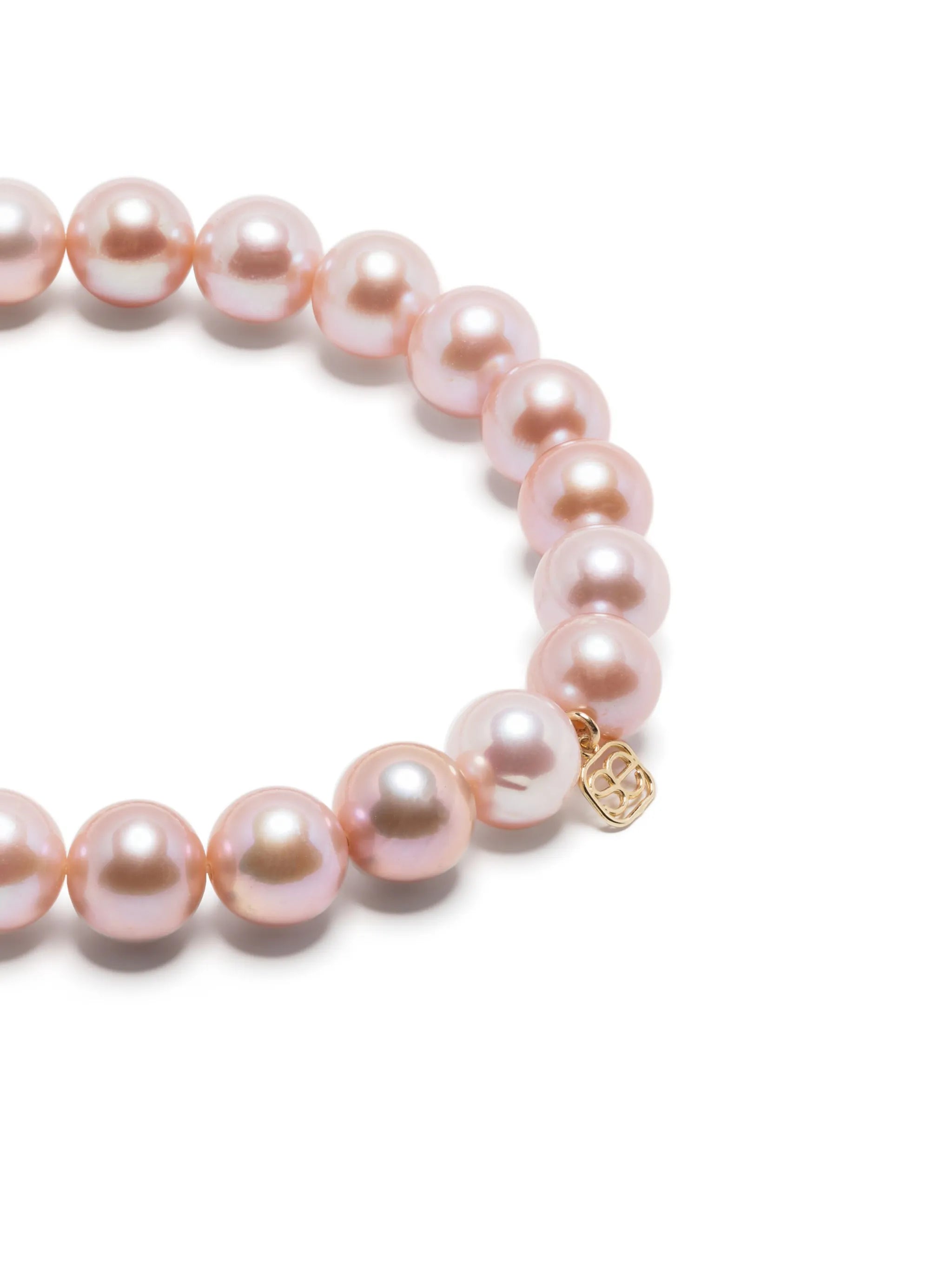 14kt yellow gold pearl and diamond bracelet