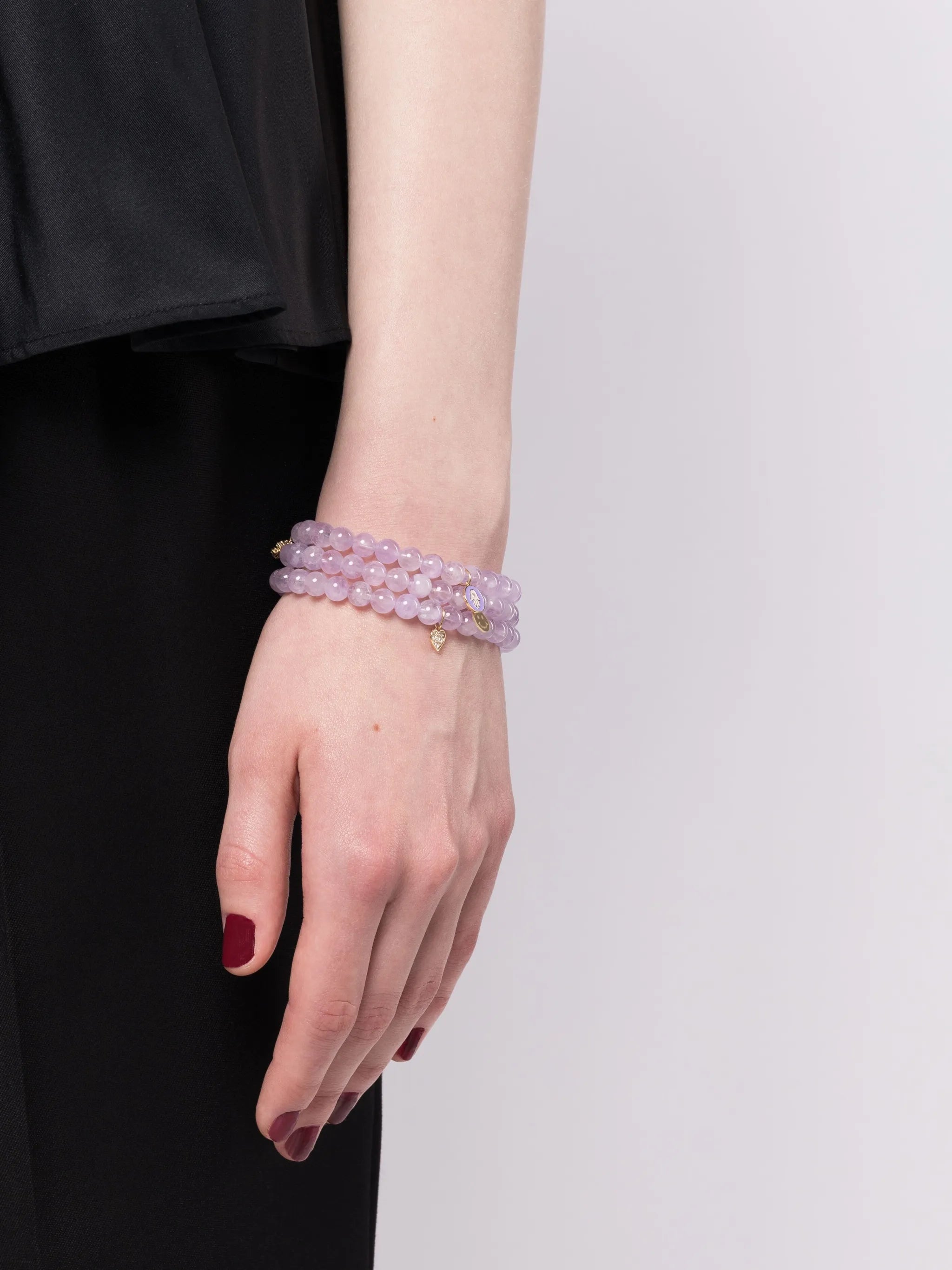 14kt yellow gold bracelet amethyst wrap bracelet