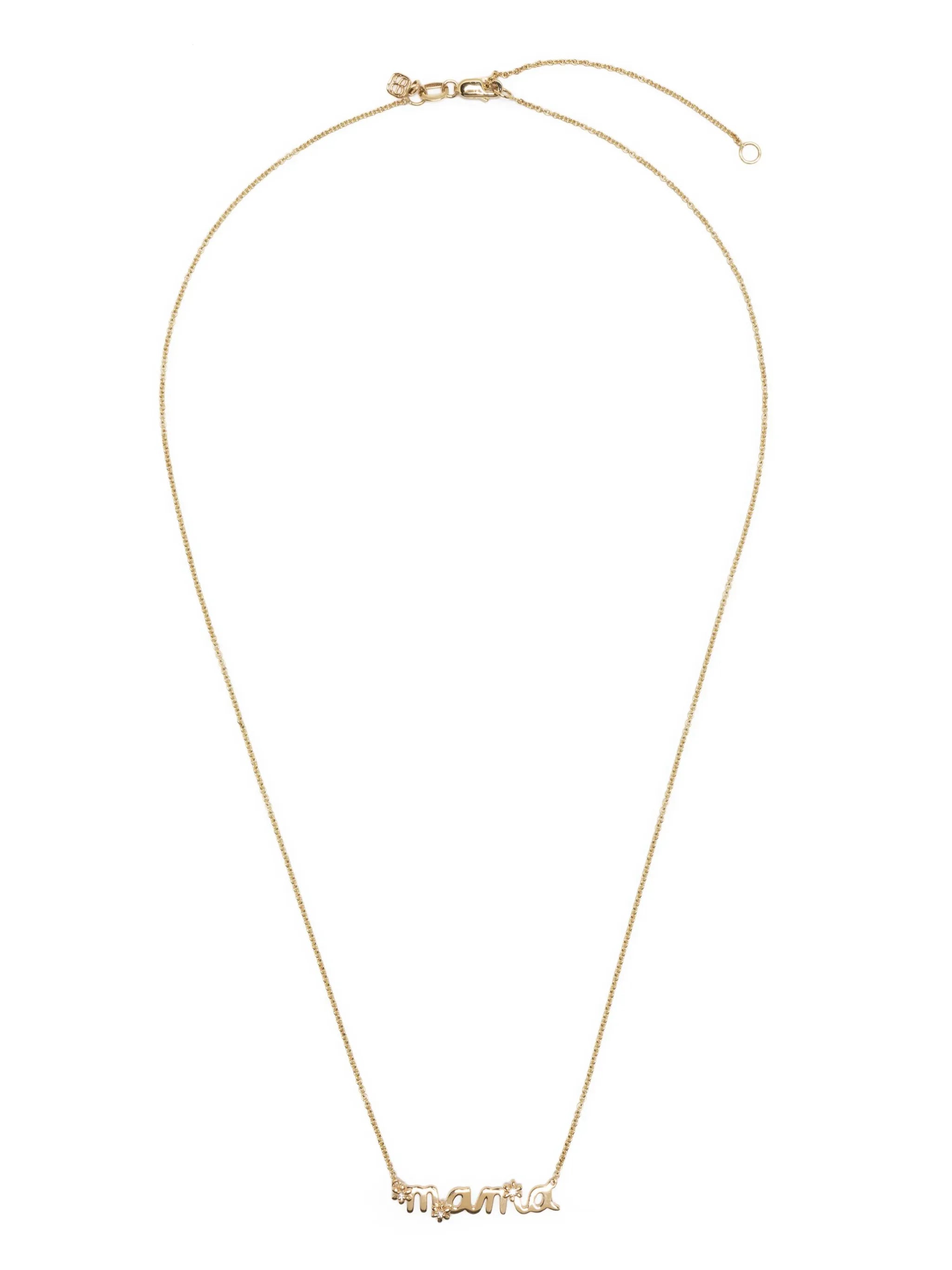 14kt yellow gold Mama Daisy necklace