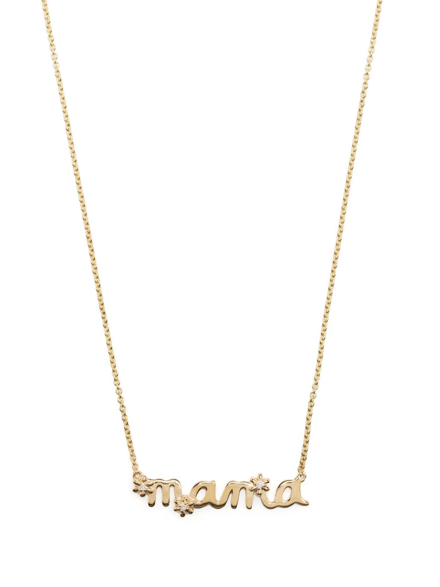 14kt yellow gold Mama Daisy necklace