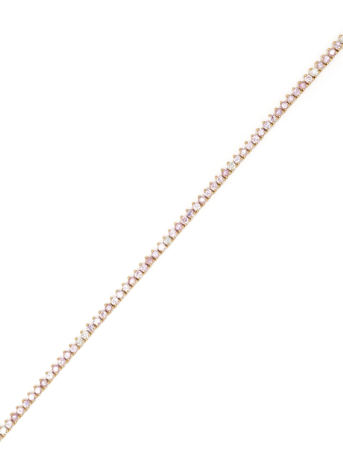 14kt yellow gold diamond and sapphire tennis bracelet