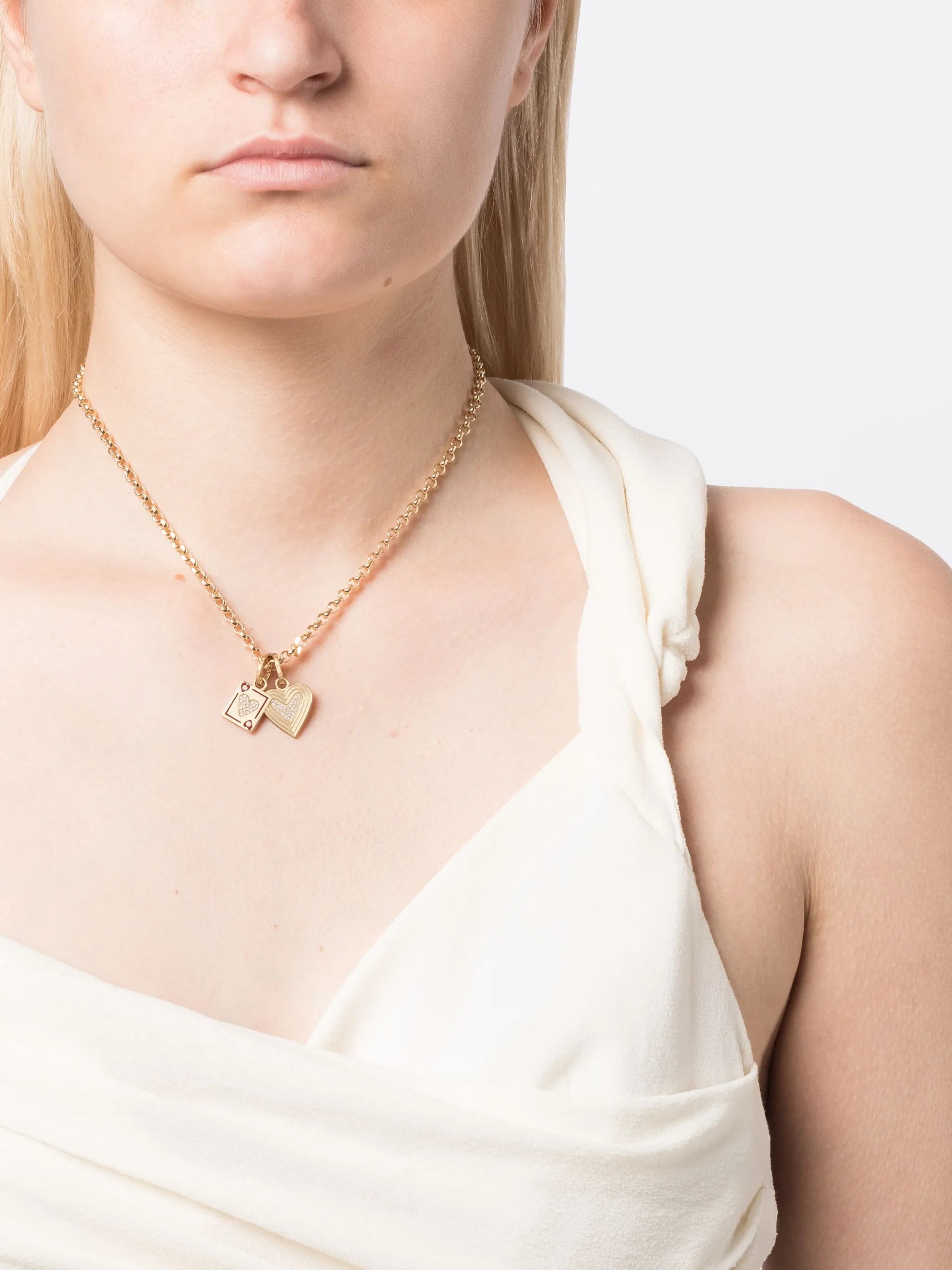 14kt yellow gold Make Your Move diamond necklace