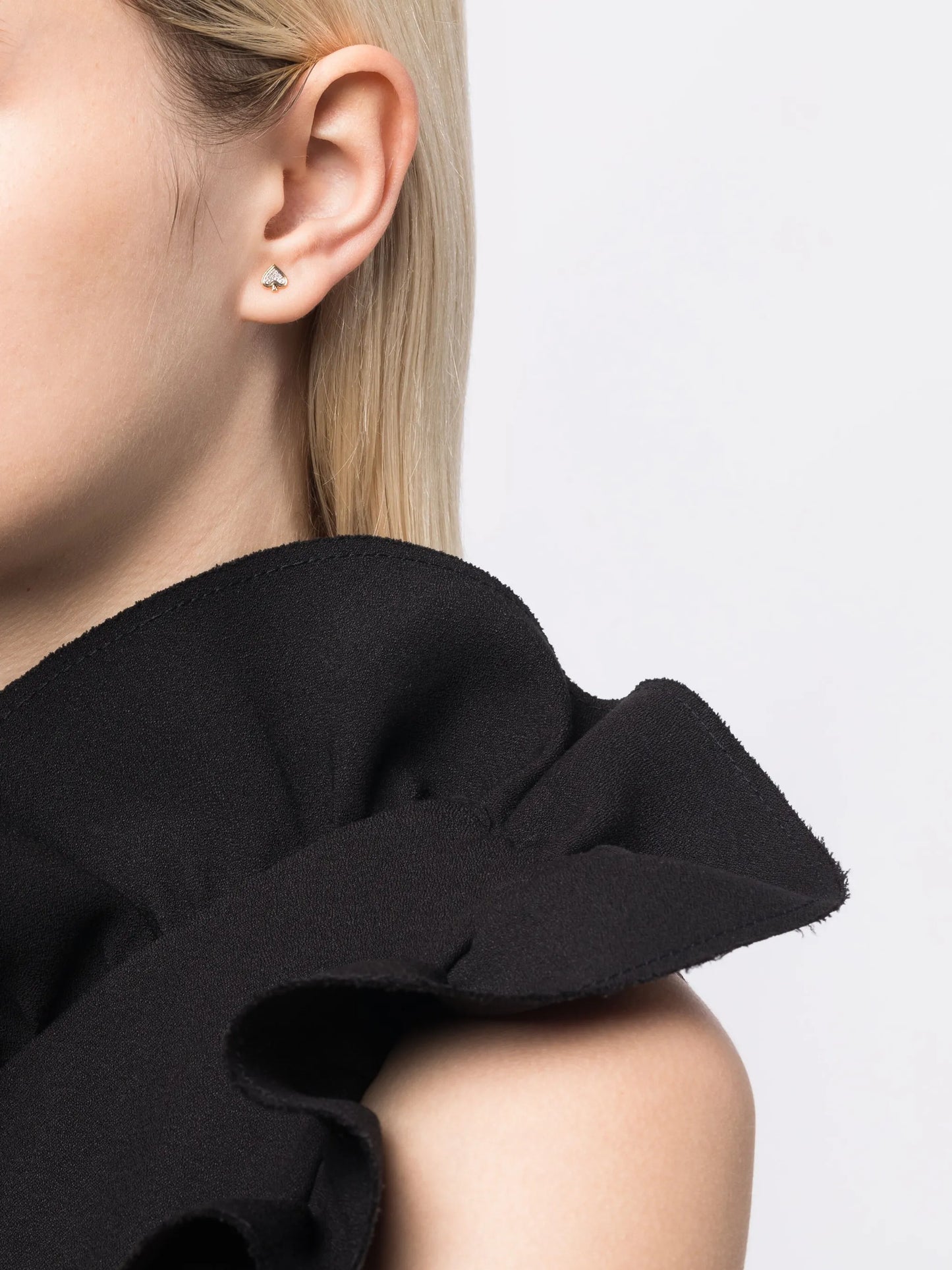 14kt yellow gold Make Your Move Spade earrings