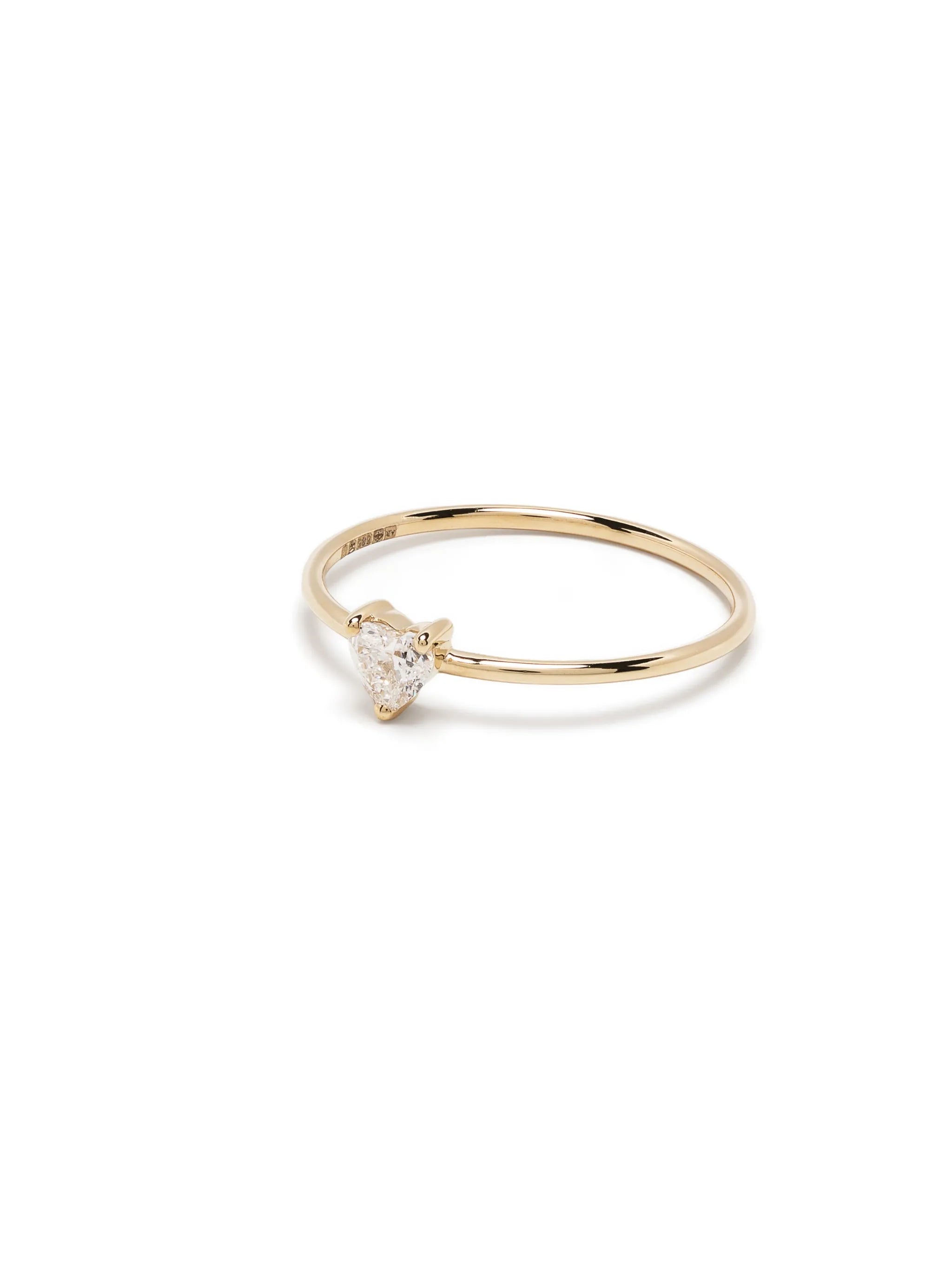 14kt yellow gold Love Grown Heart diamond ring