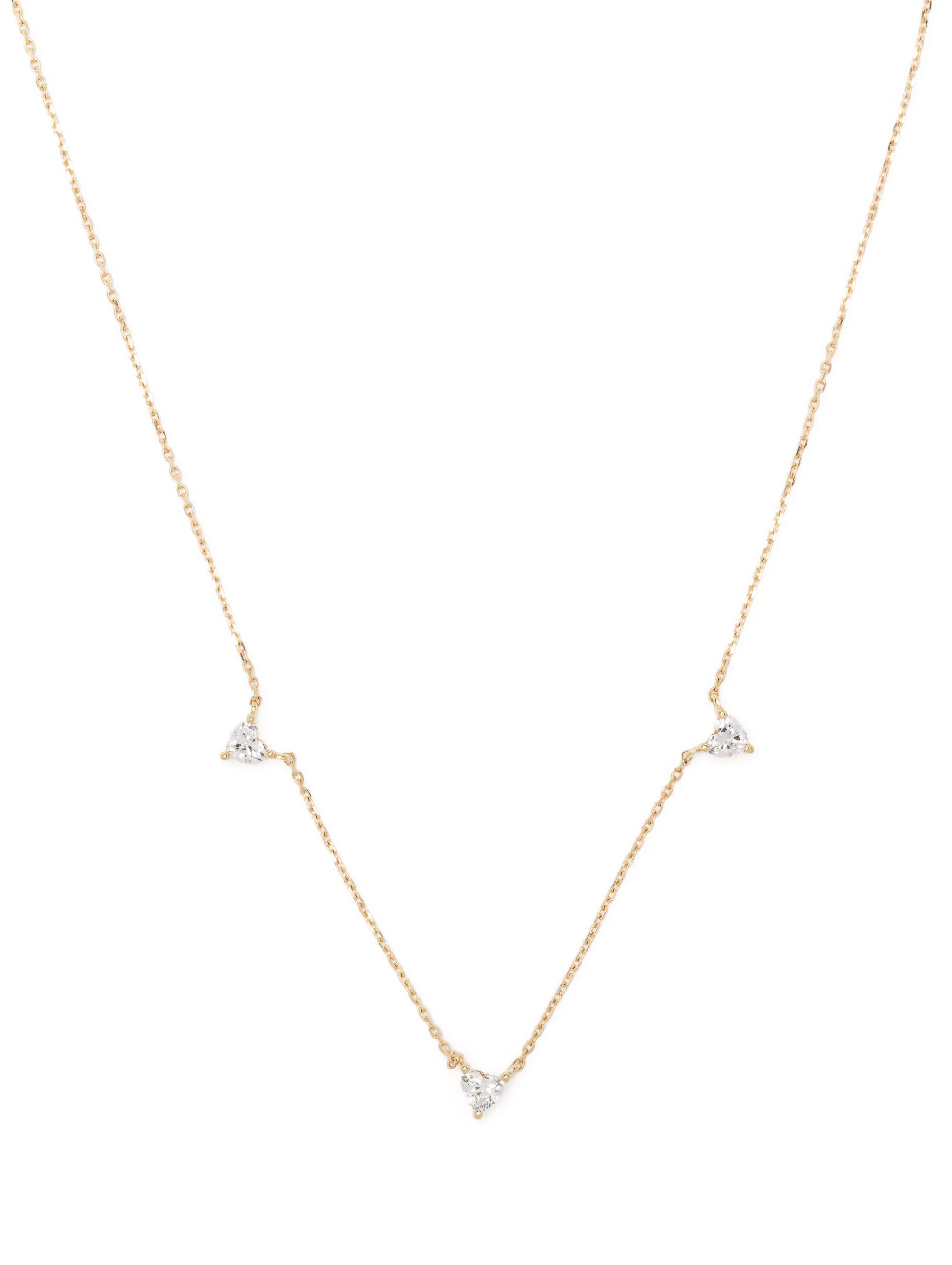 14kt yellow gold Love diamond necklace