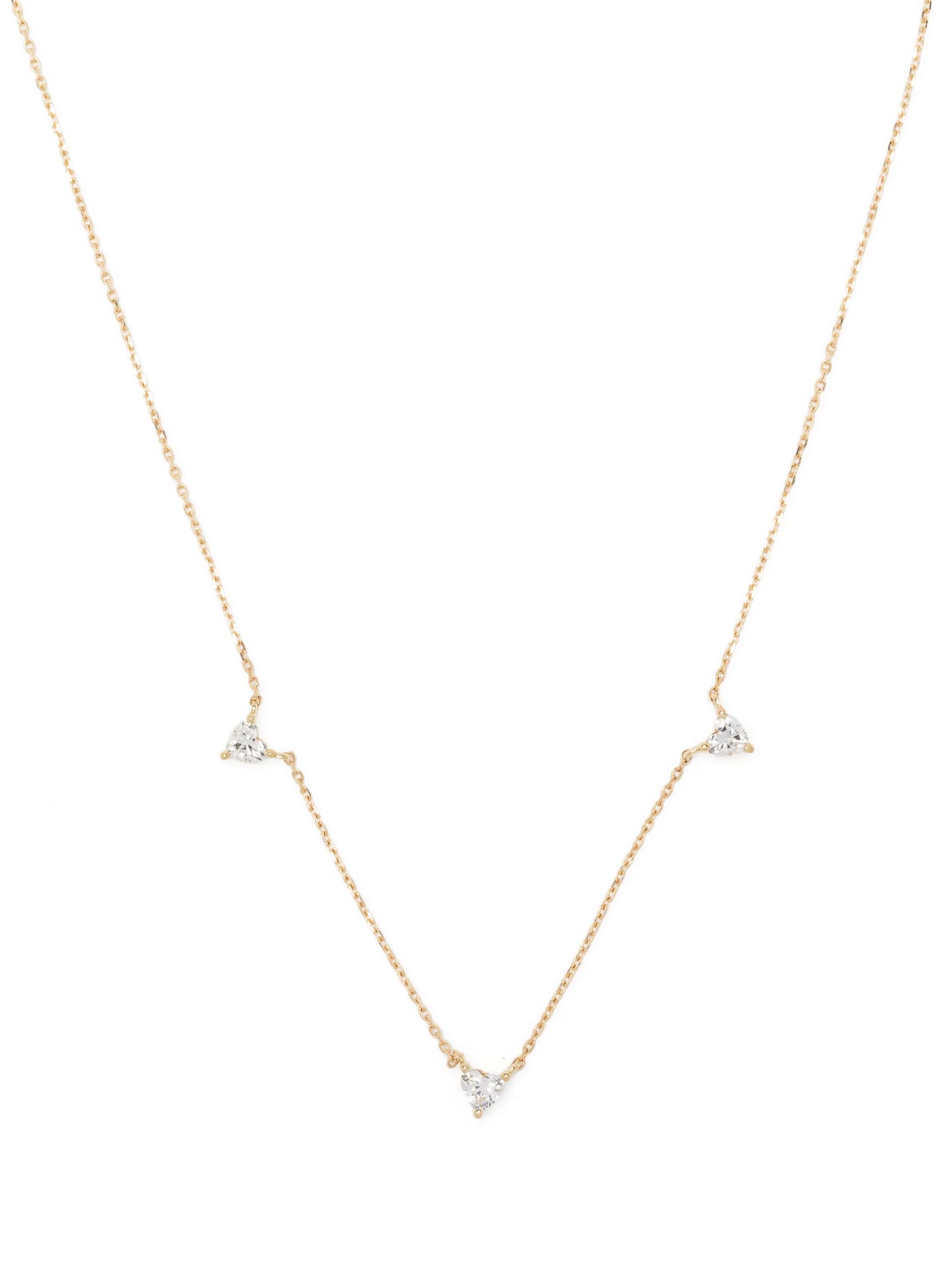 14kt yellow gold Love diamond necklace