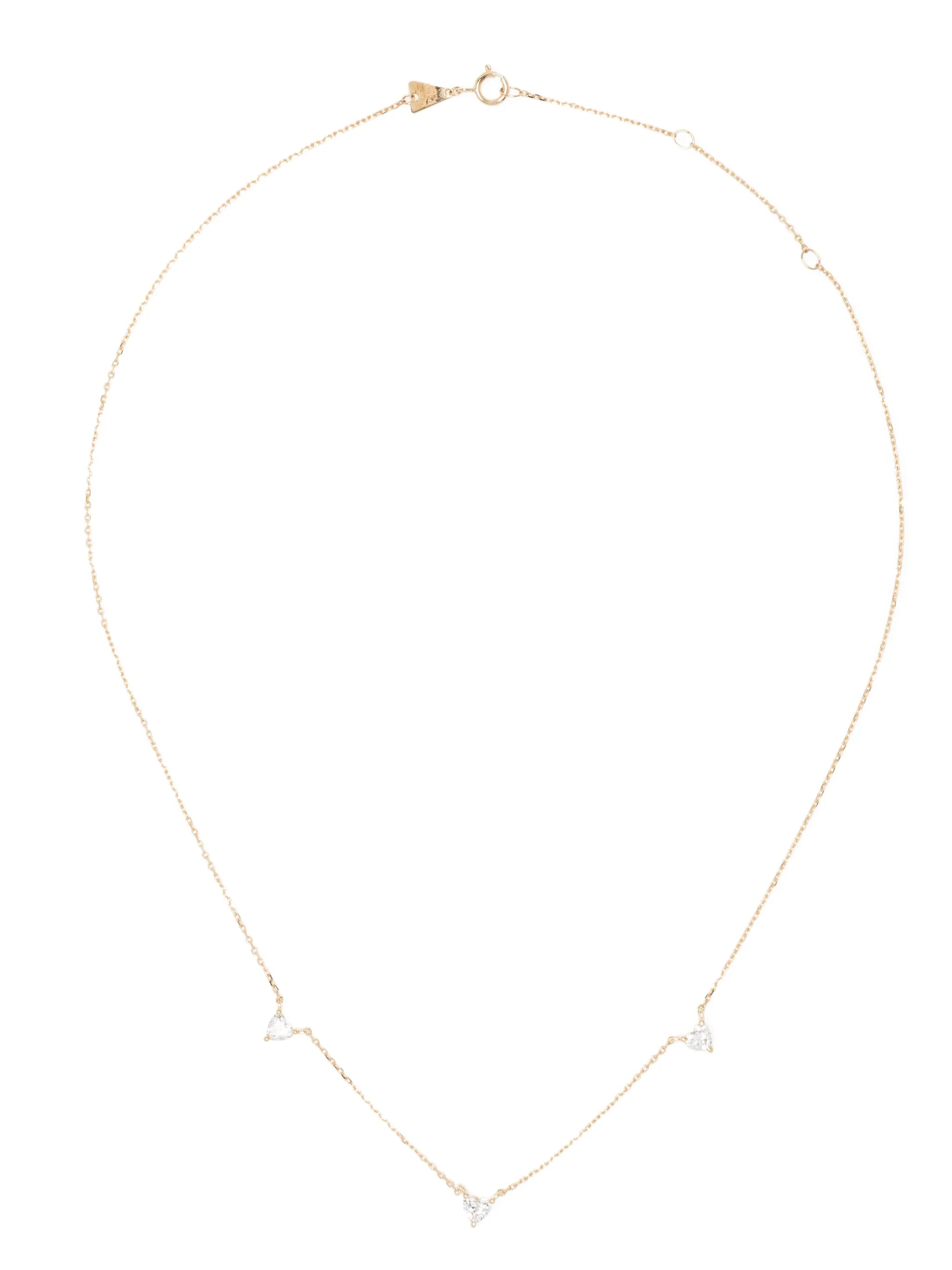 14kt yellow gold Love diamond necklace