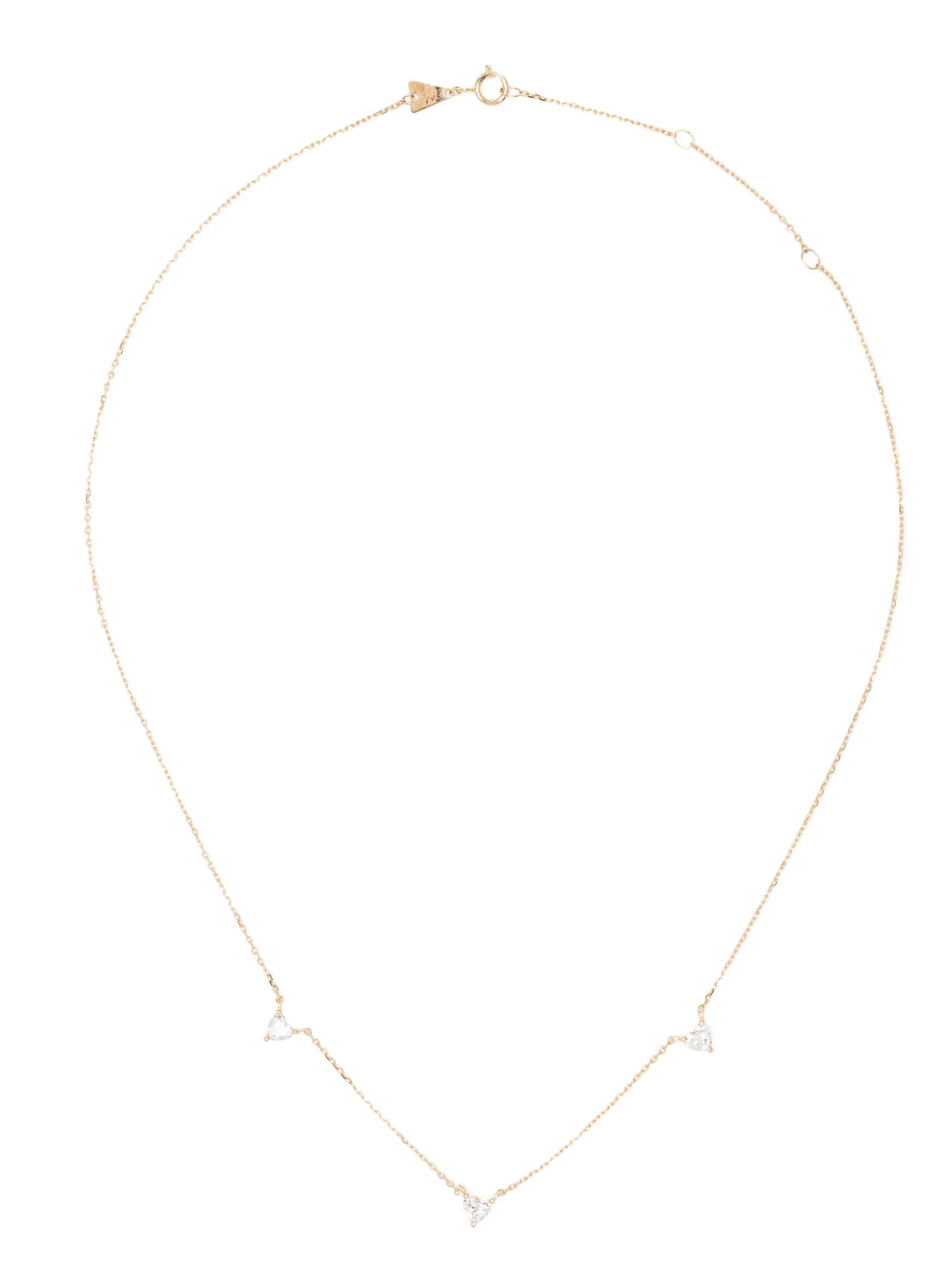 14kt yellow gold Love diamond necklace