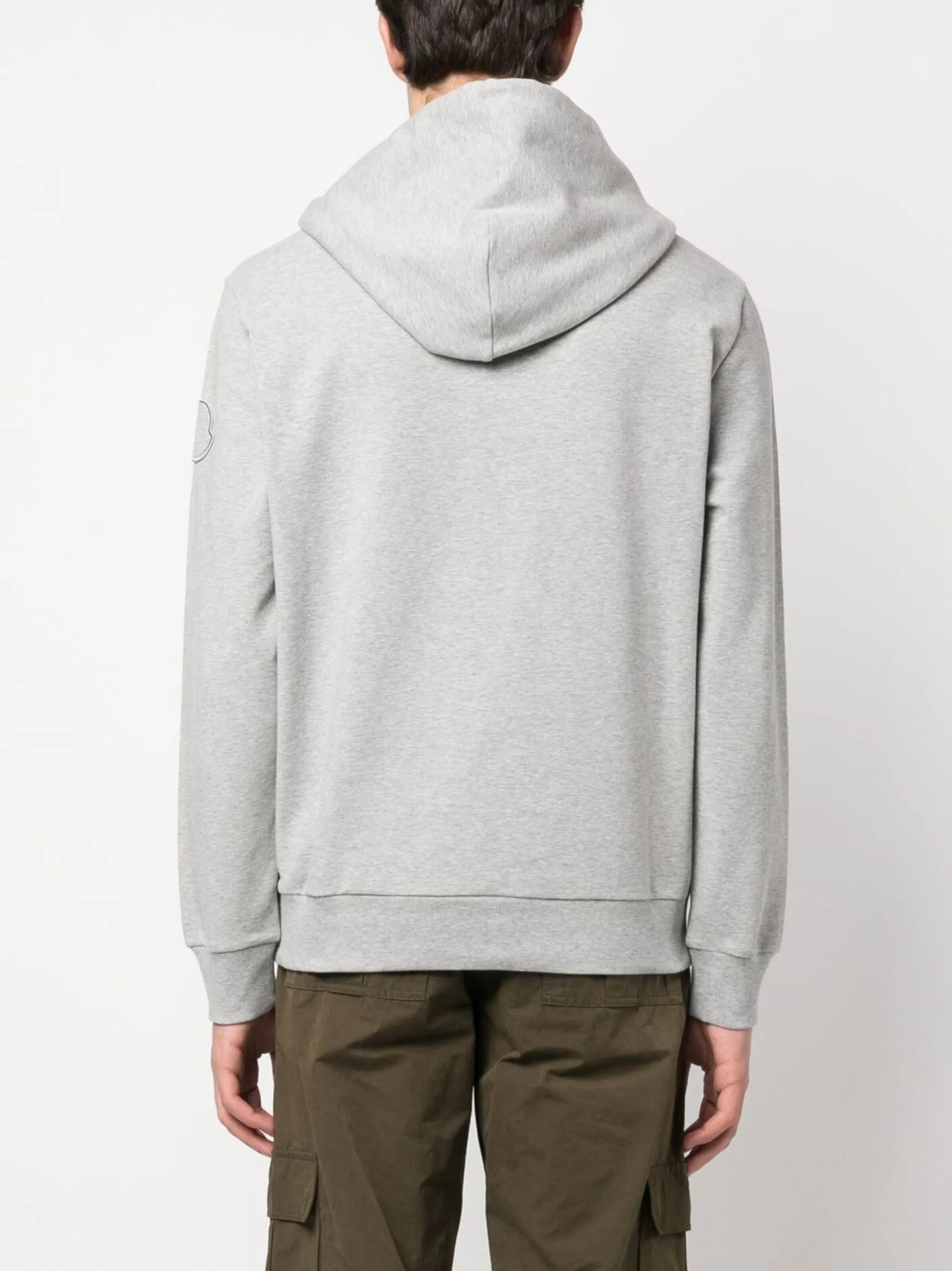 logo-embroidered hoodie