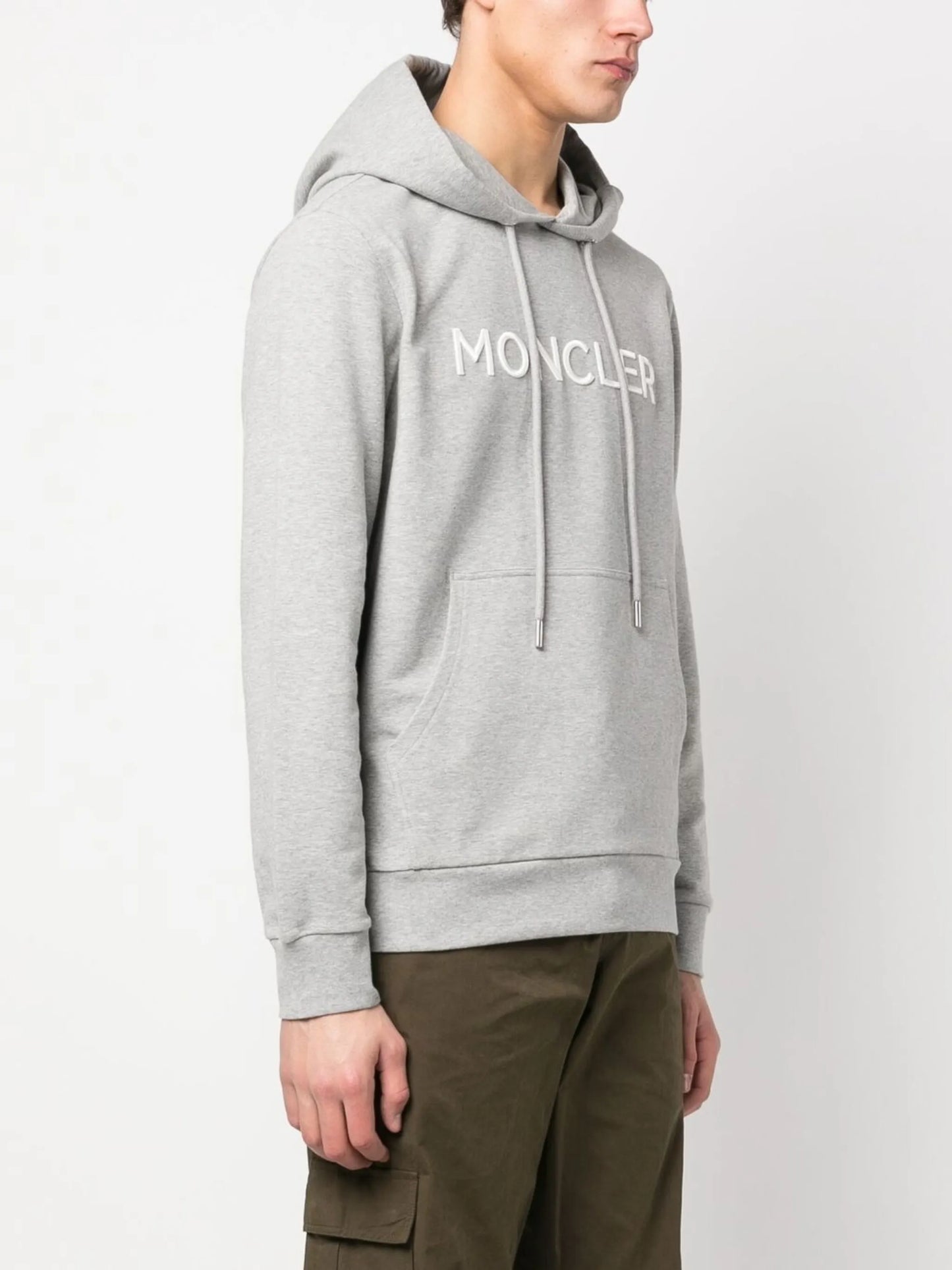 logo-embroidered hoodie