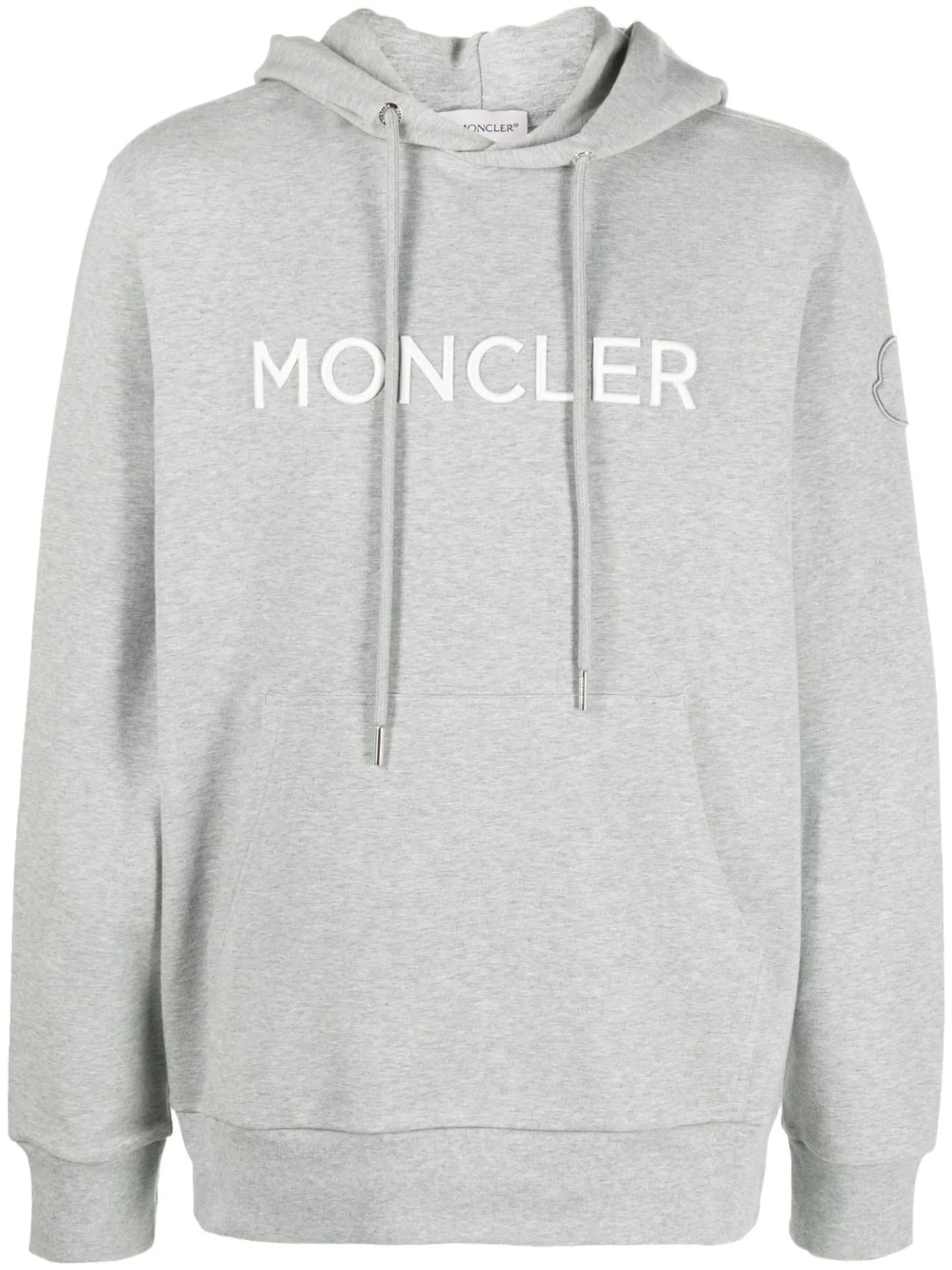 logo-embroidered hoodie