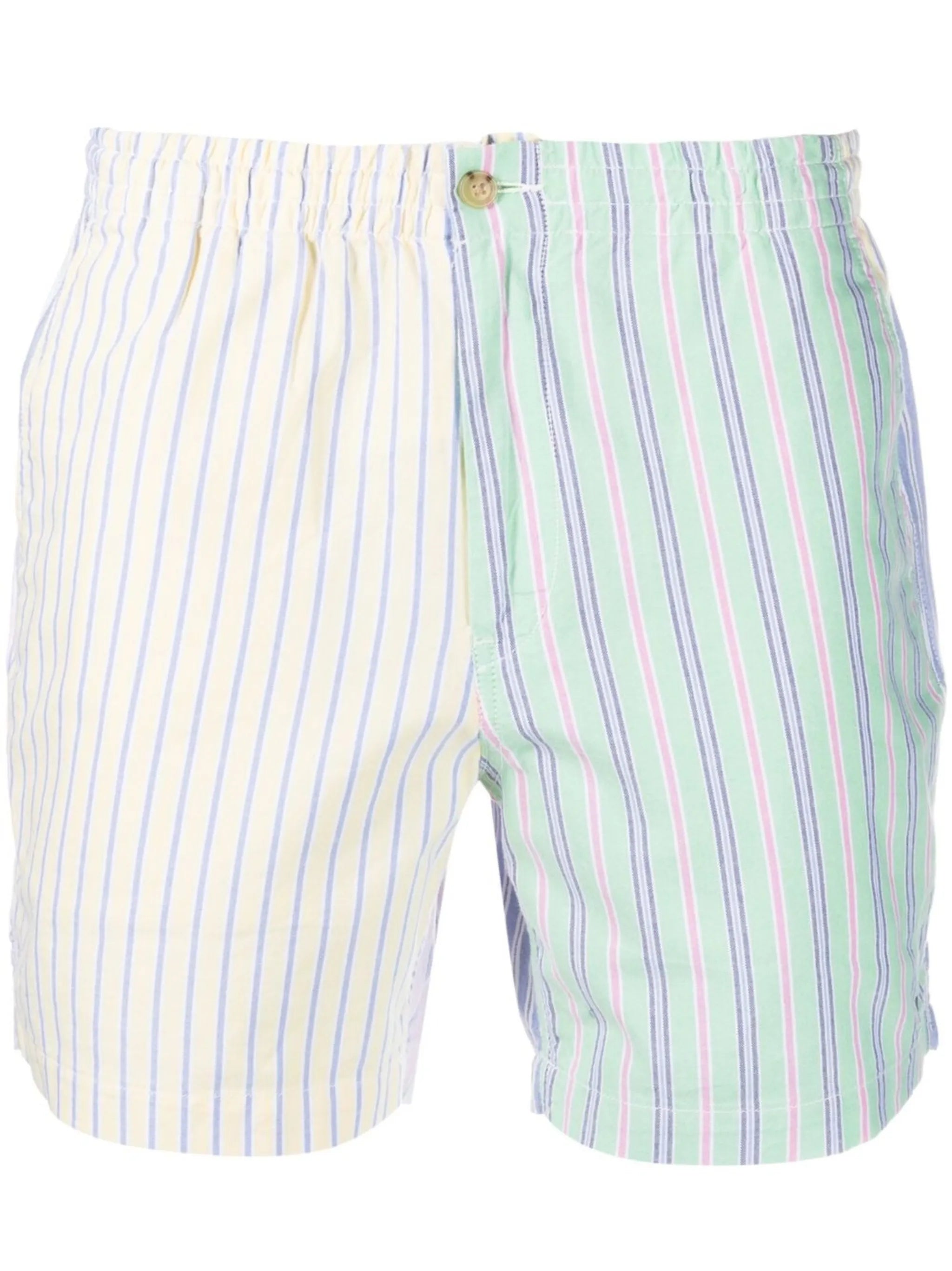 above-knee printed shorts