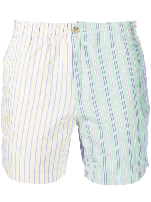 above-knee printed shorts