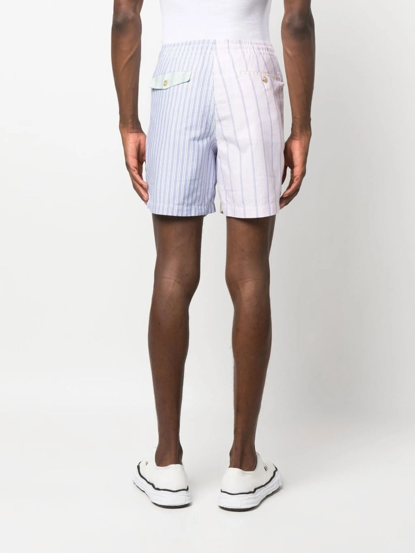 above-knee printed shorts