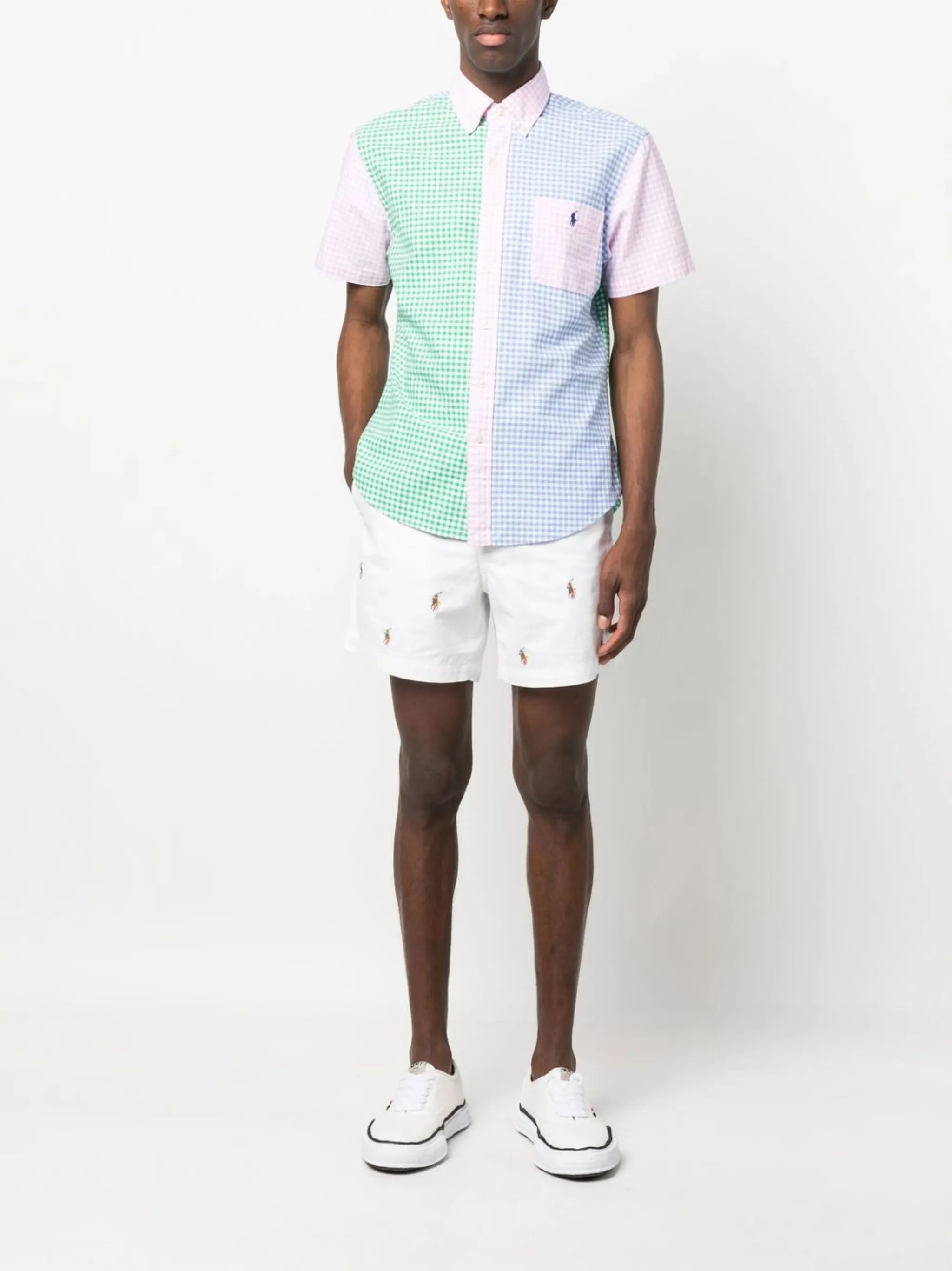 above-knee cotton shorts
