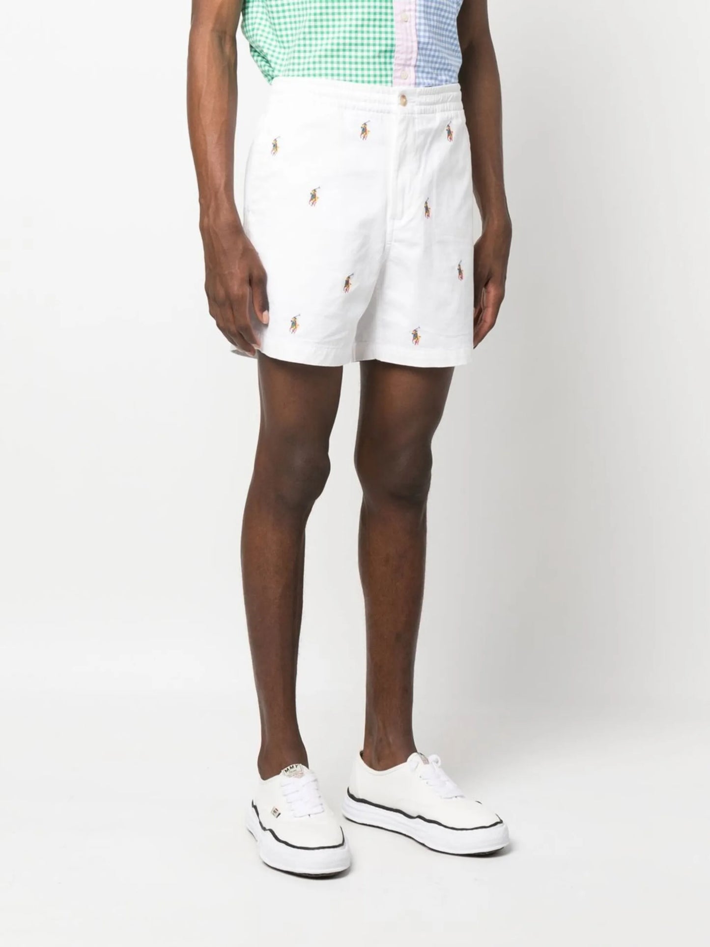 above-knee cotton shorts