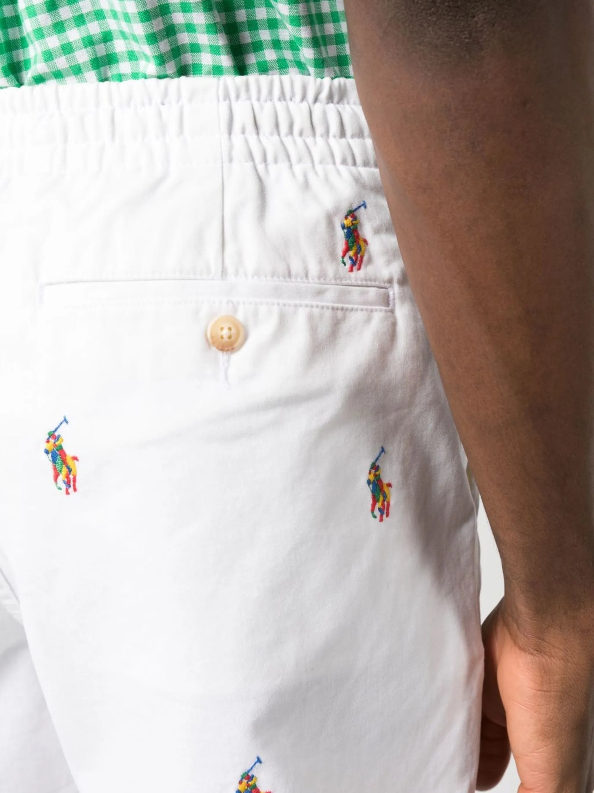 above-knee cotton shorts