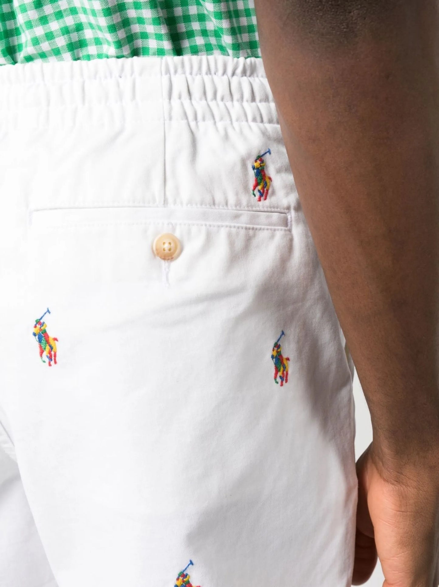 above-knee cotton shorts