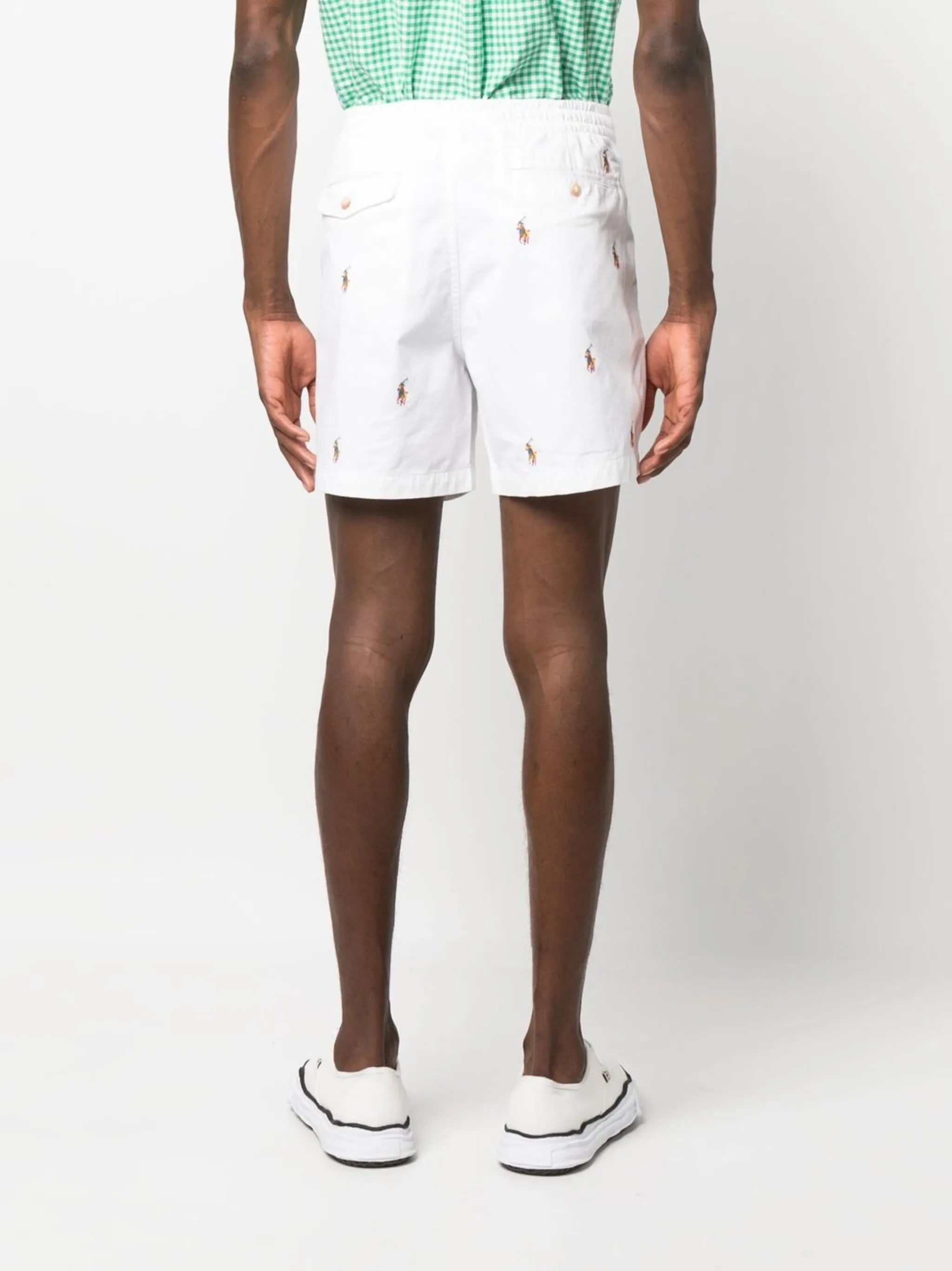 above-knee cotton shorts