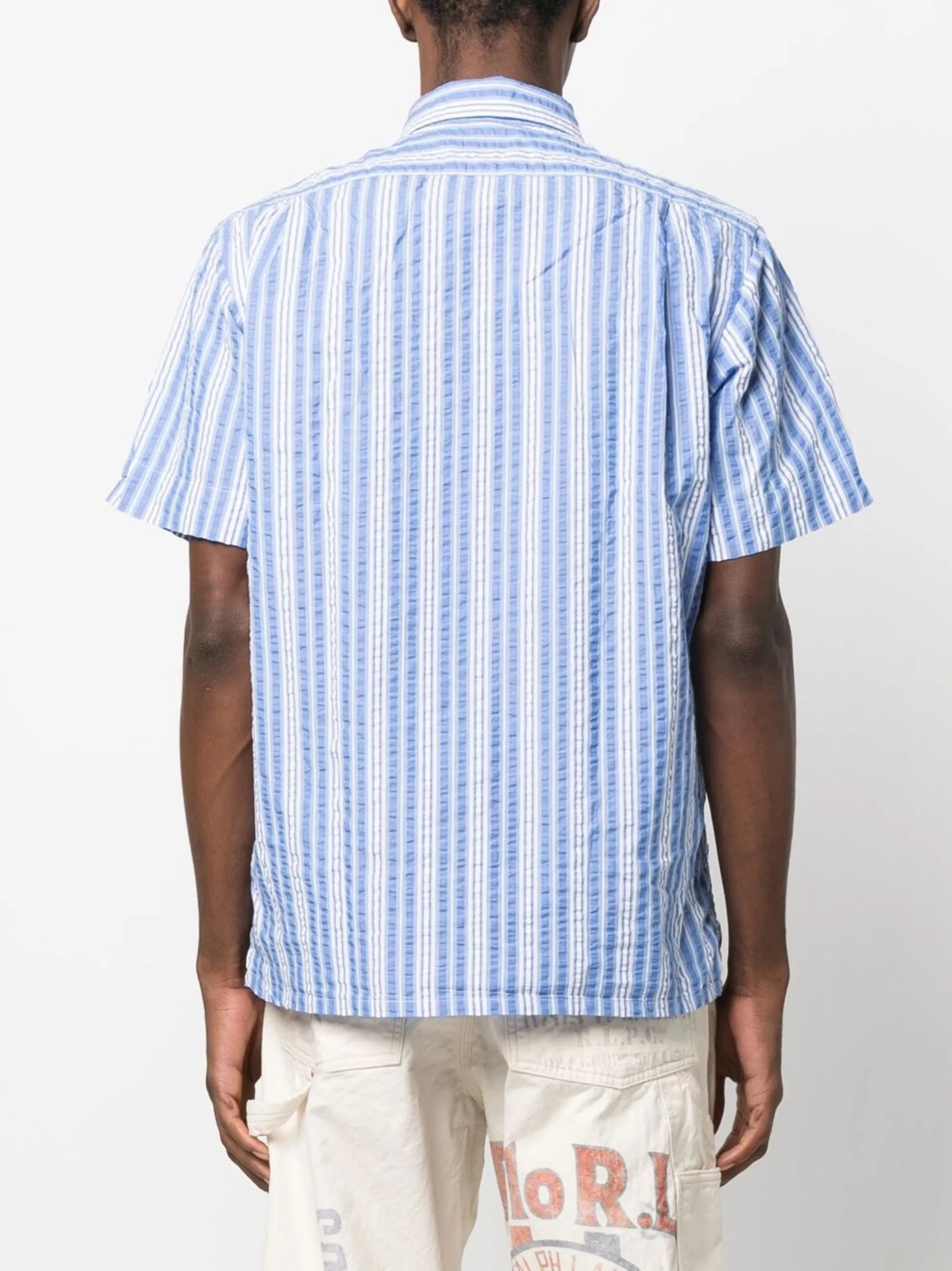 striped short-sleeve shirt