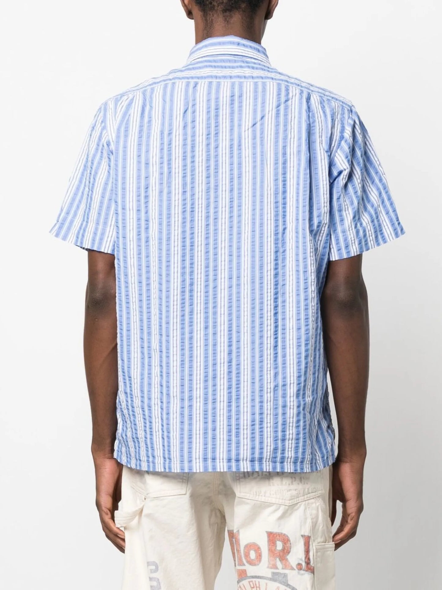 striped short-sleeve shirt