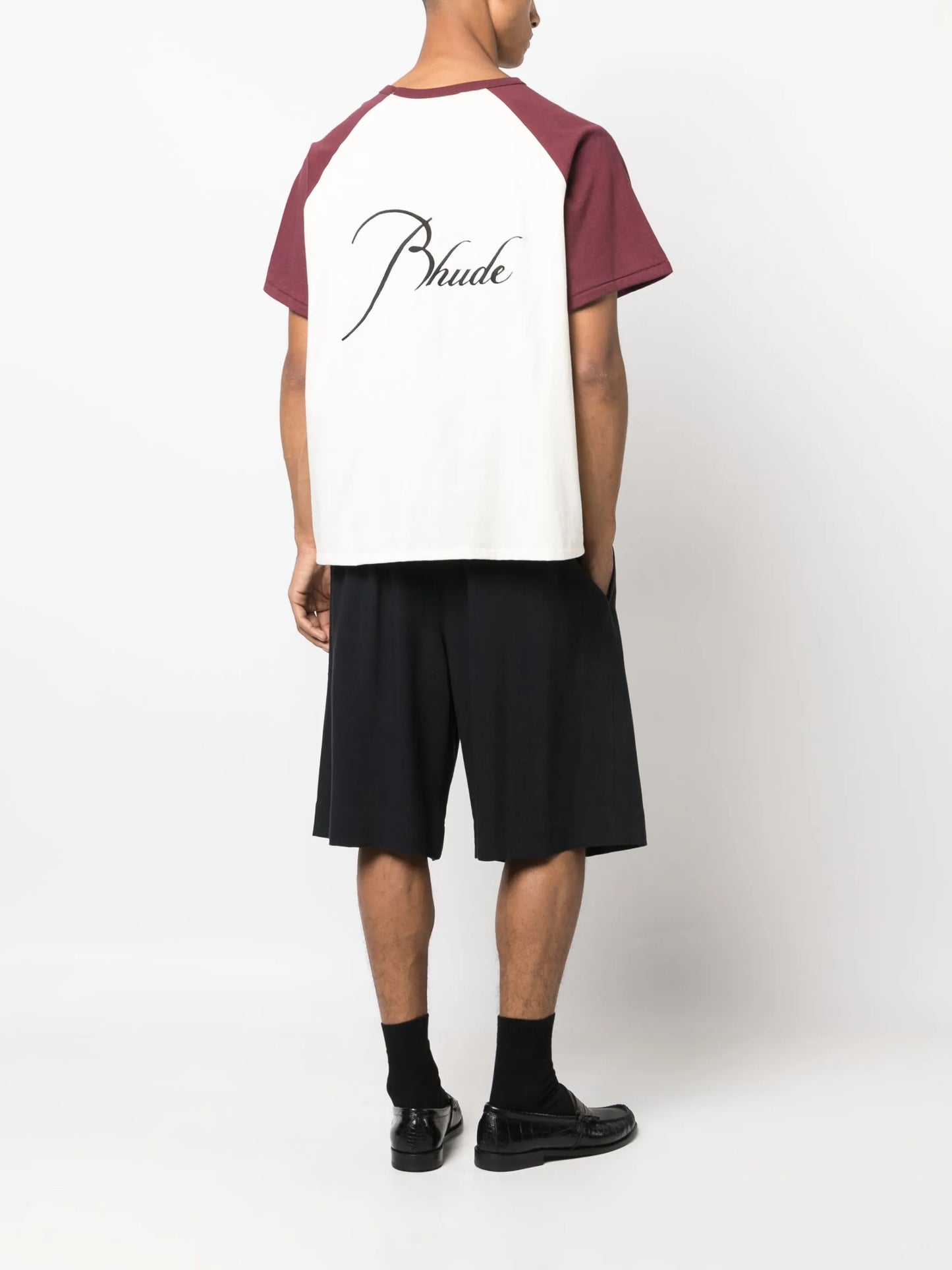 logo-print raglan T-shirt