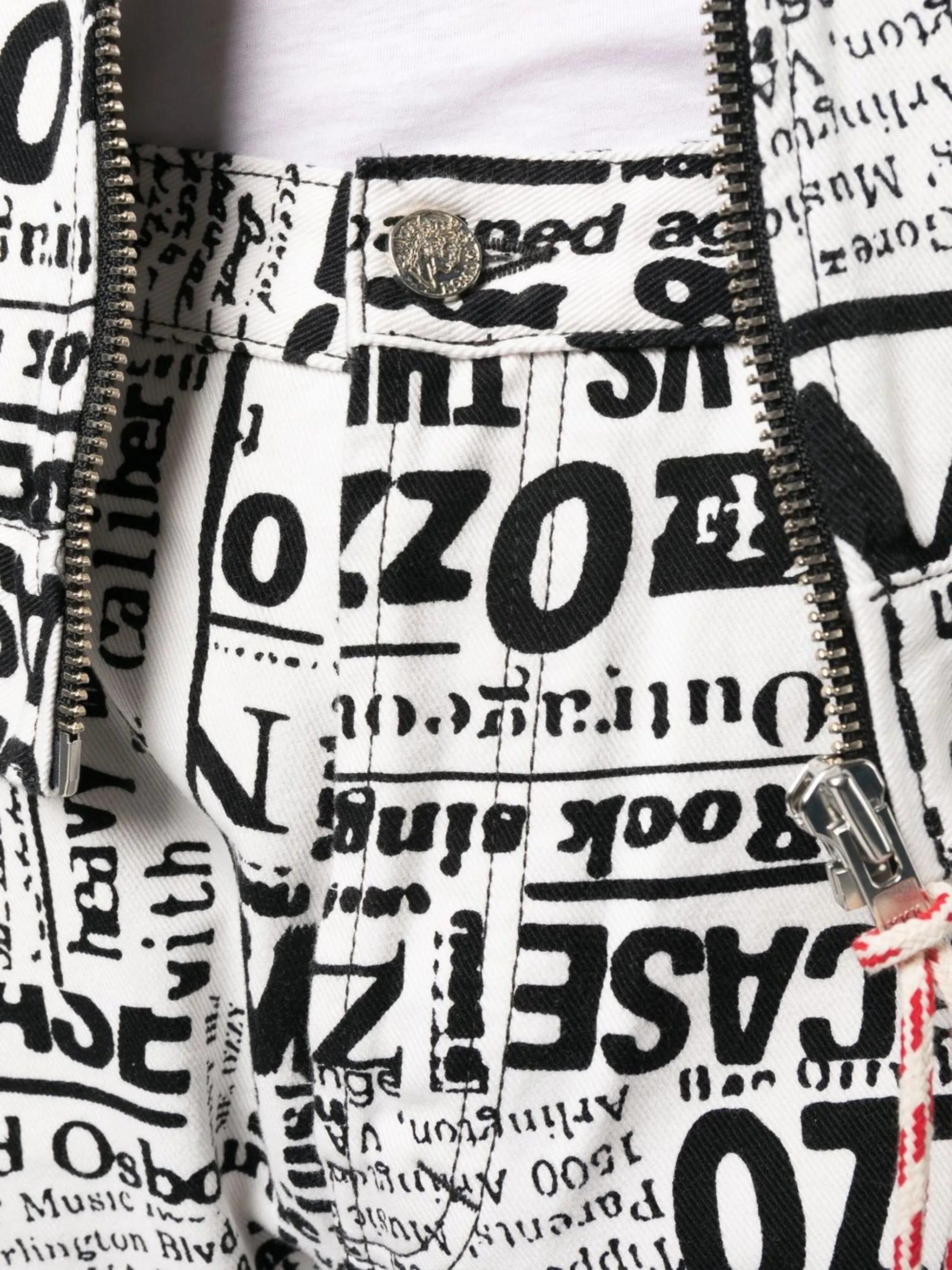 all-over print jeans