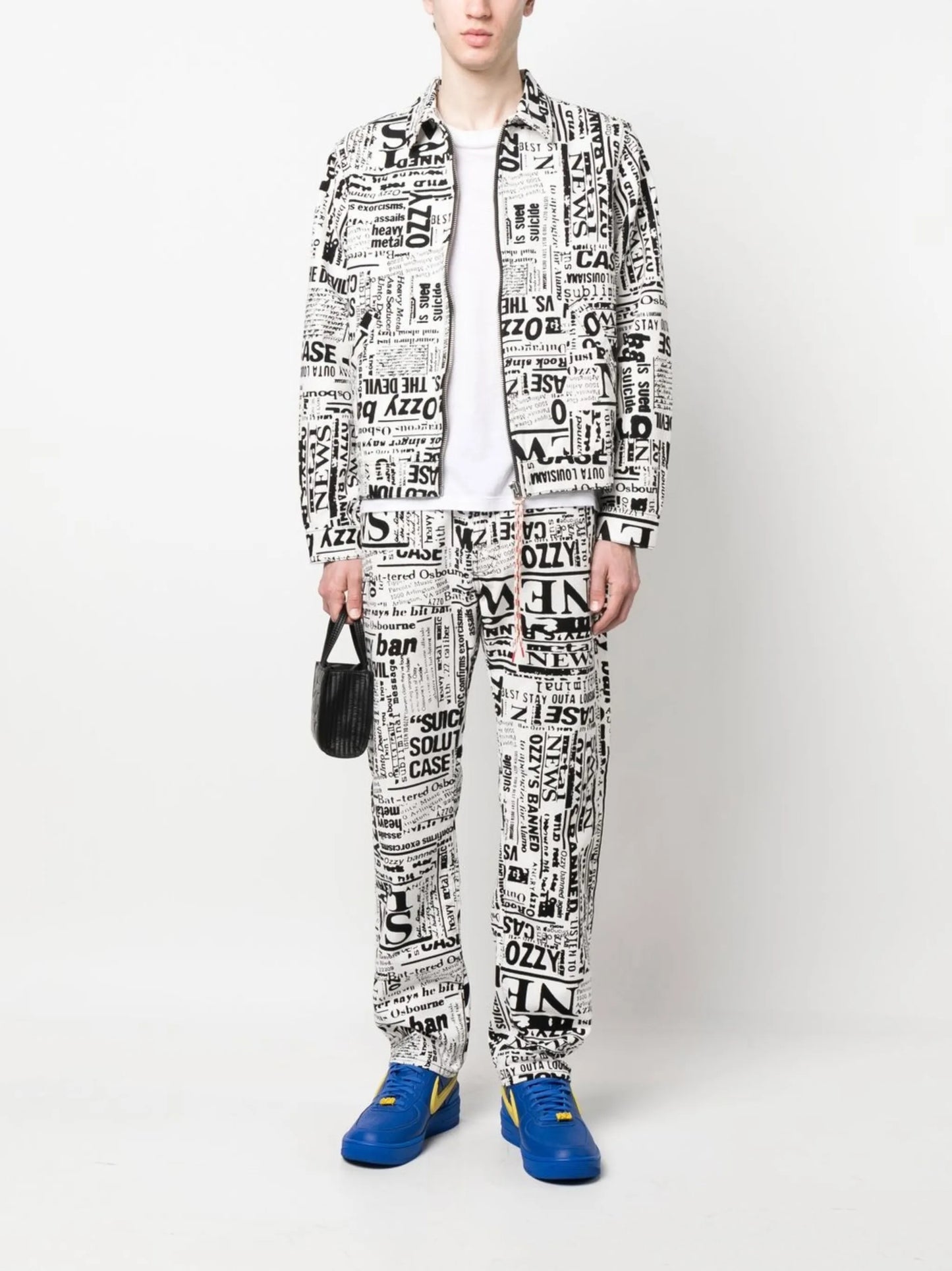 all-over print jeans