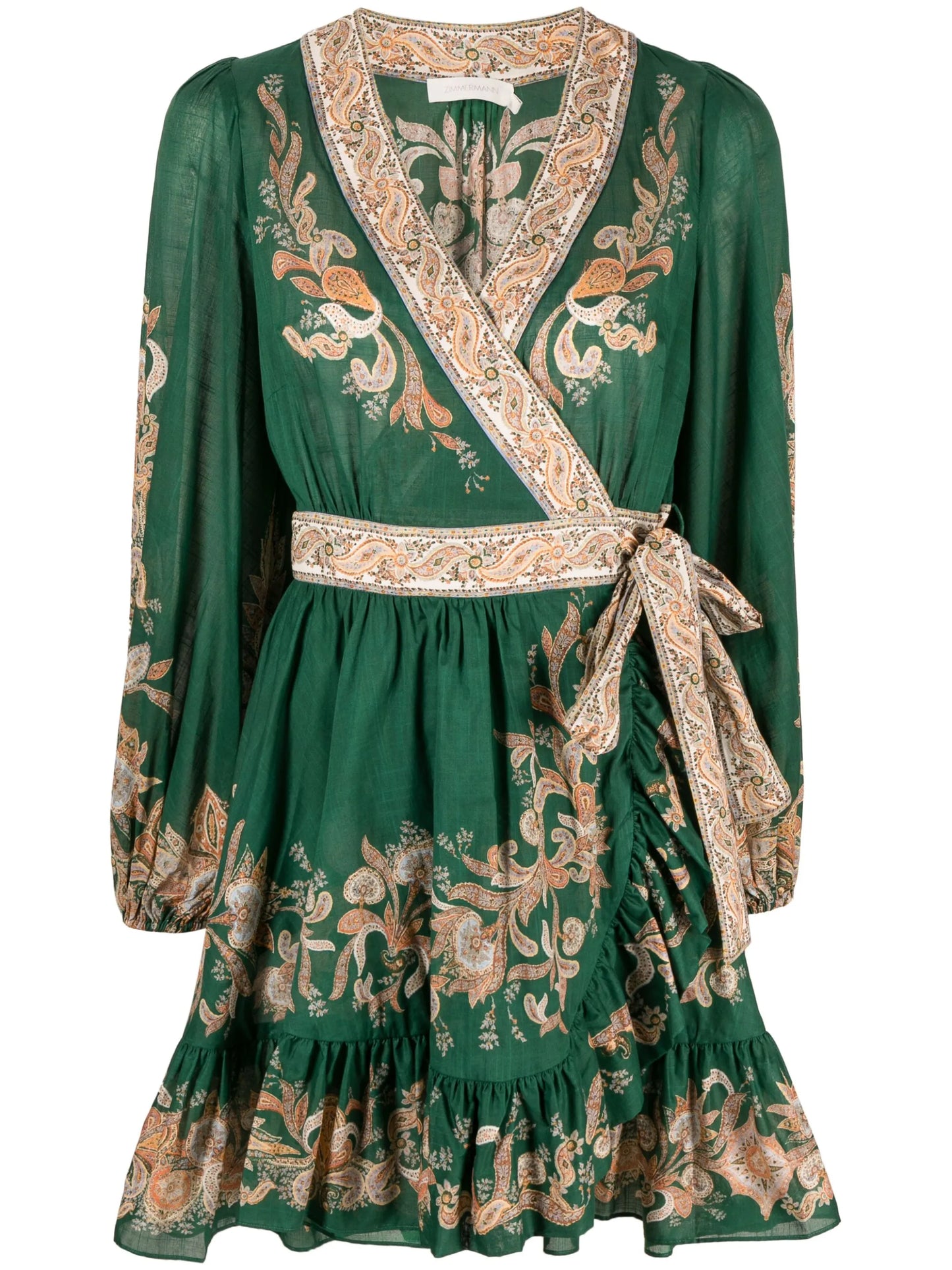 Devi cotton wrap dress