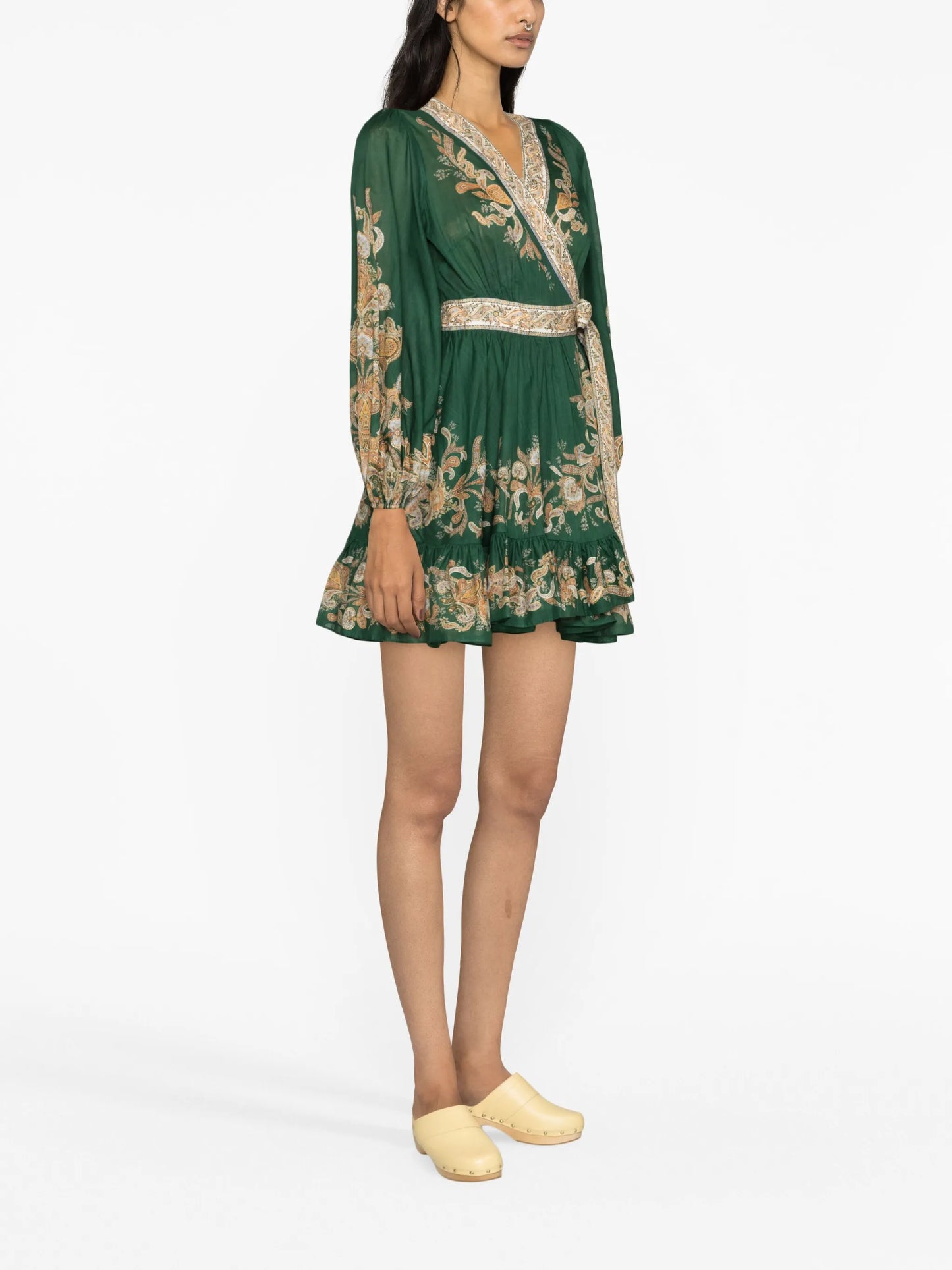 Devi cotton wrap dress