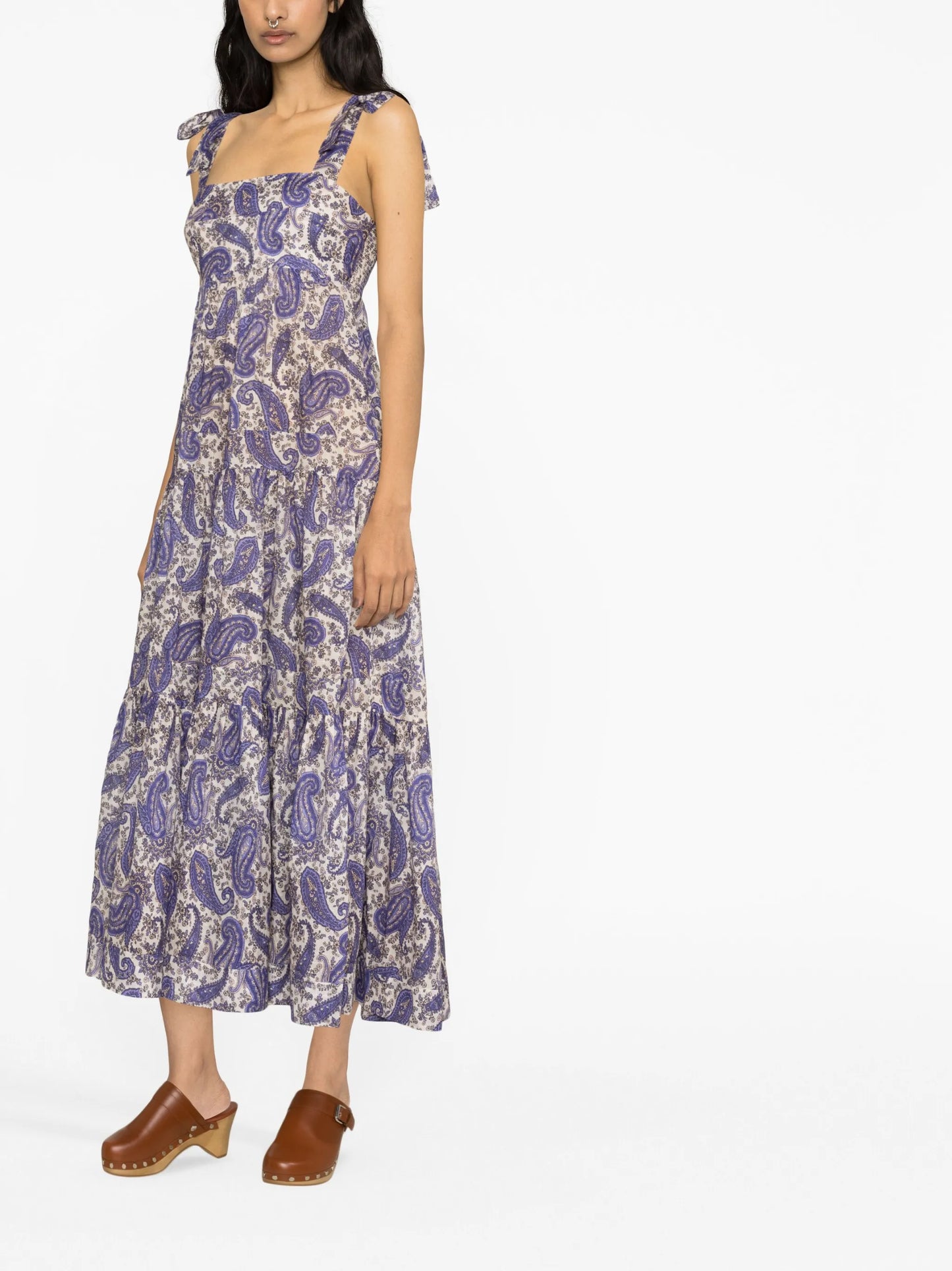 Devi paisley-print maxi dress