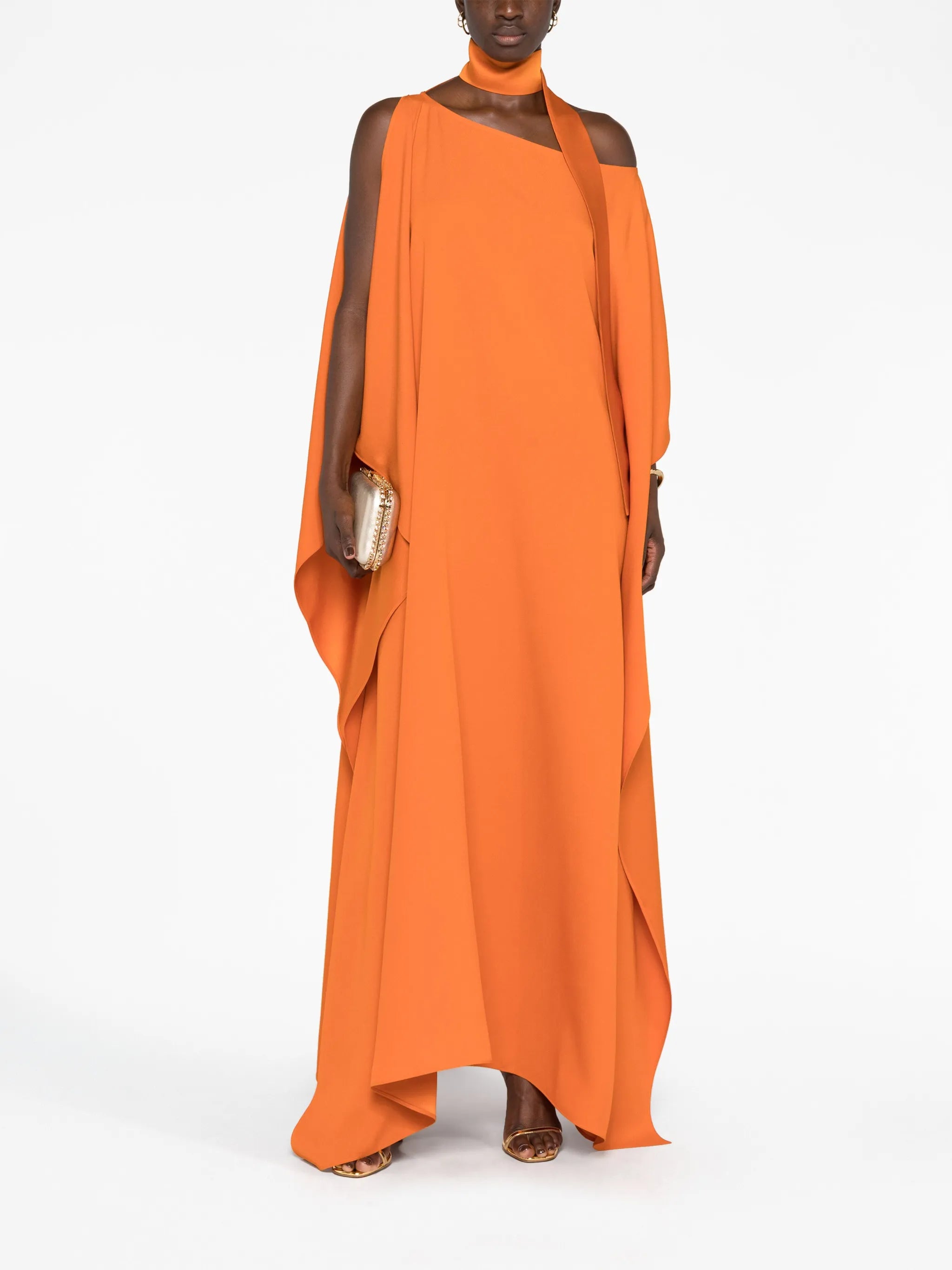Barths off-shoulder draped kaftan
