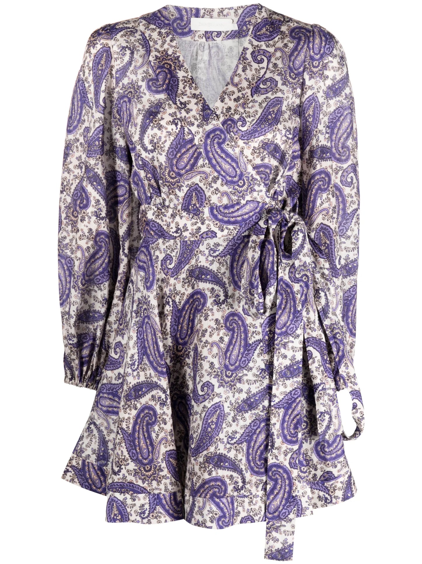 Devi paisley-print wrap dress