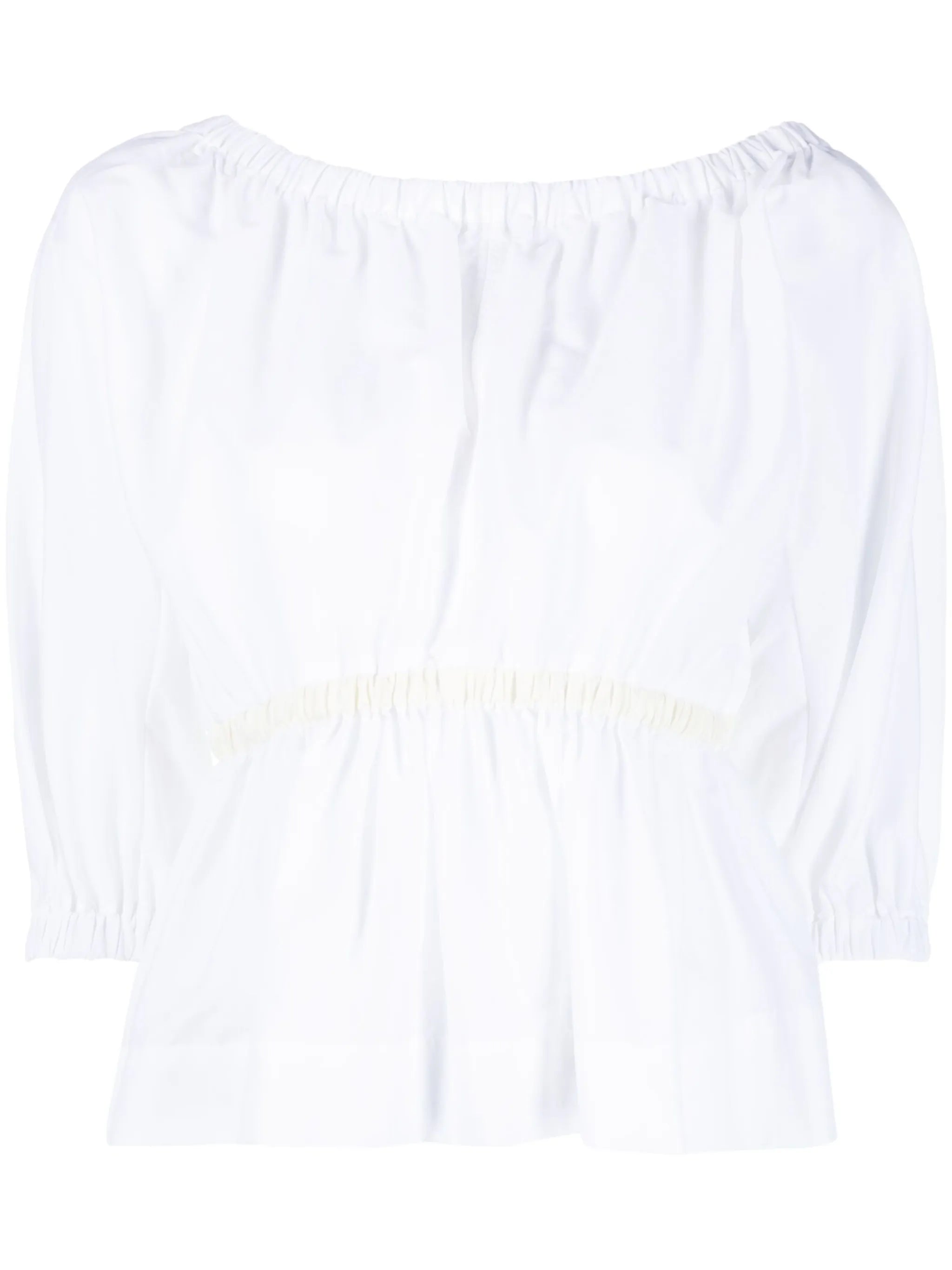 Katie peplum-waist blouse