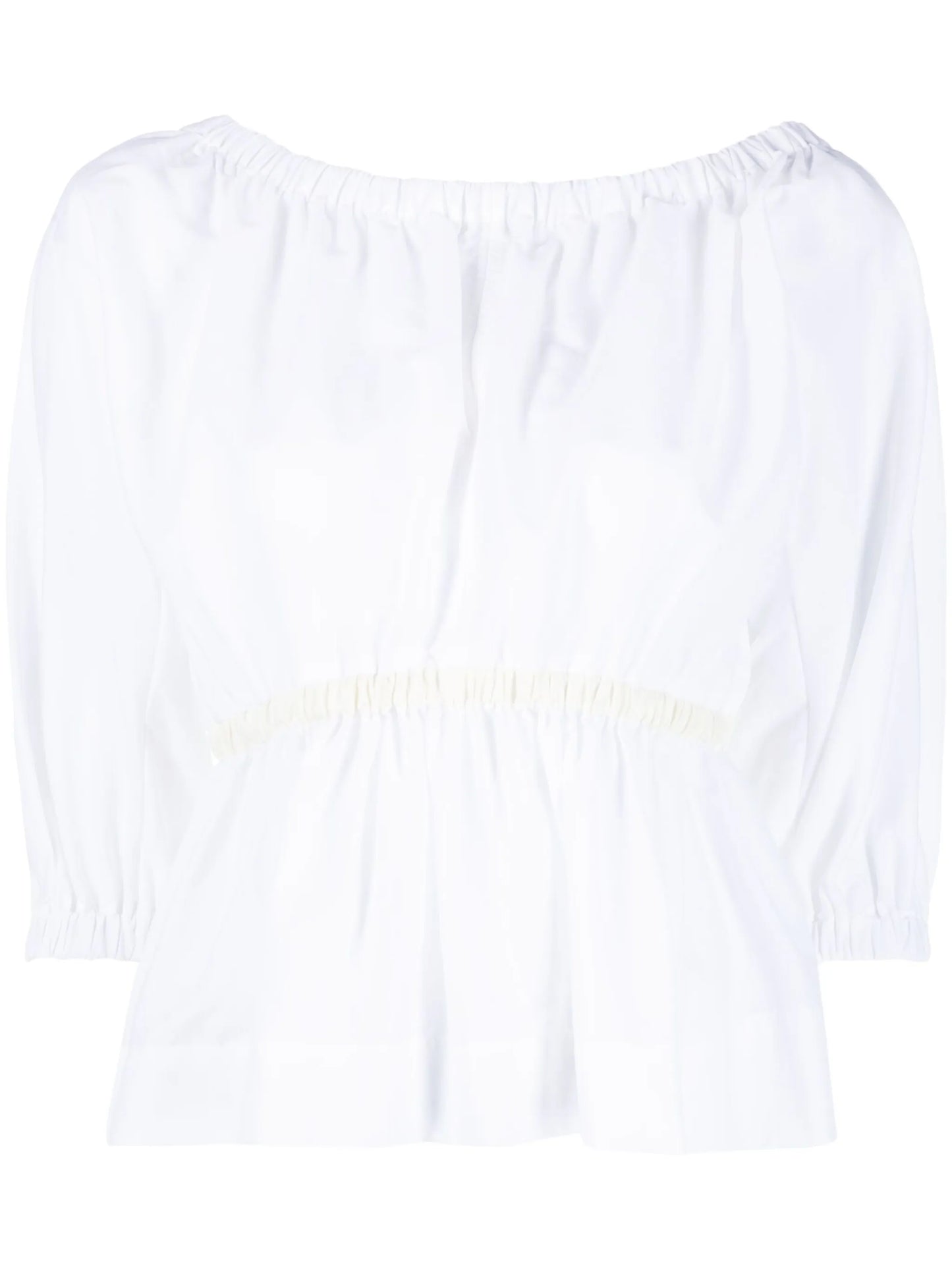 Katie peplum-waist blouse