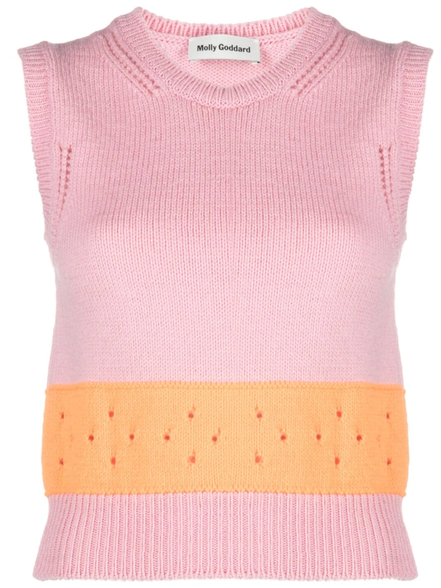 Romy two-tone sleeveless top
